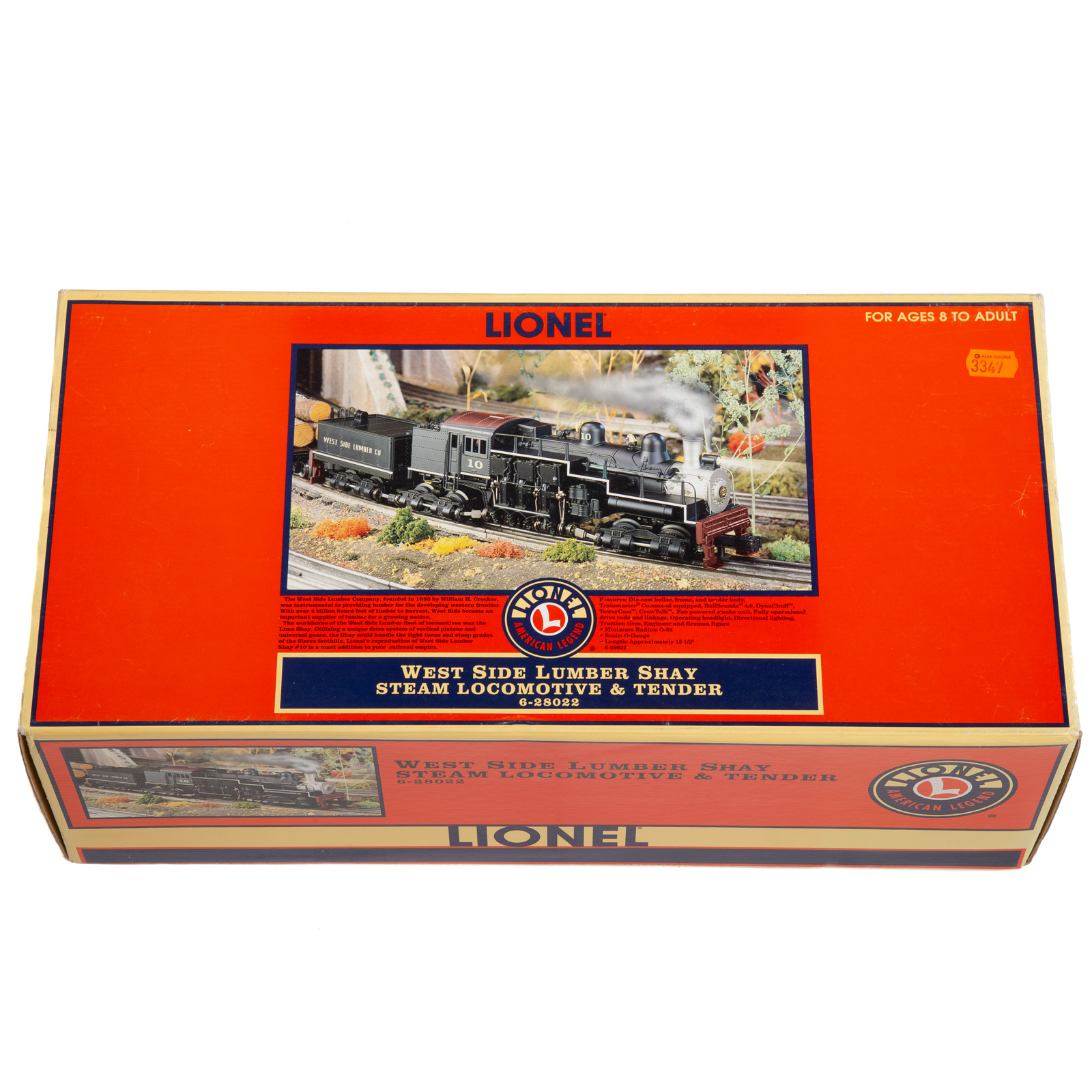 LIONEL WEST SIDE LUMBER SHAY Steam 36a12b