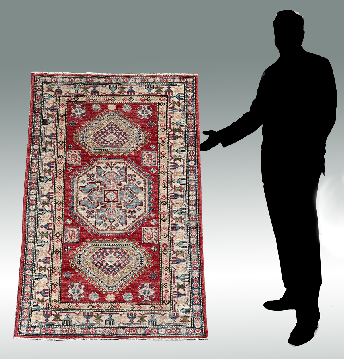 TURKISH HK WOOL RUG 3 3 x 4 11  36a158