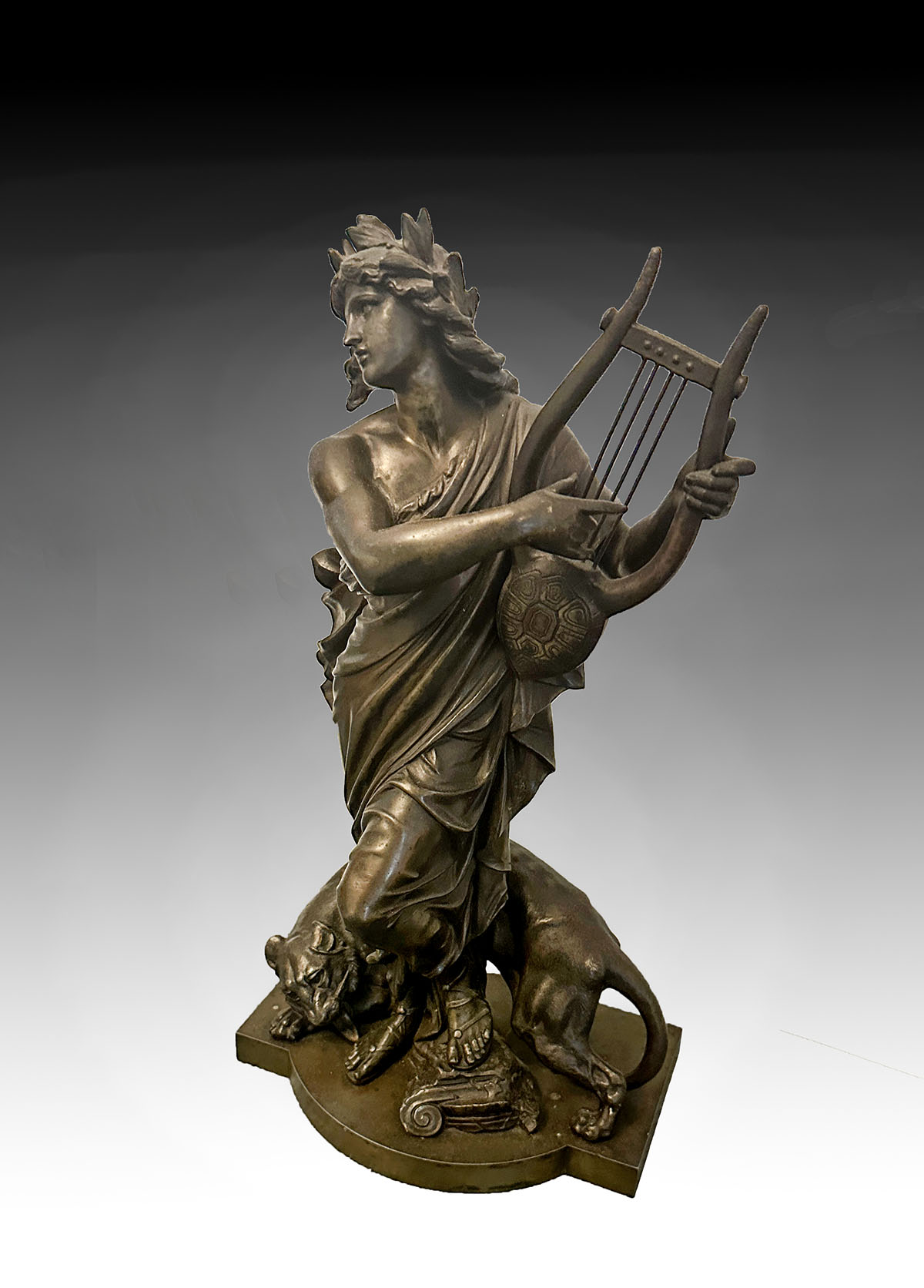 MIXED METAL SCULPTURE OF GODDESS 36a187