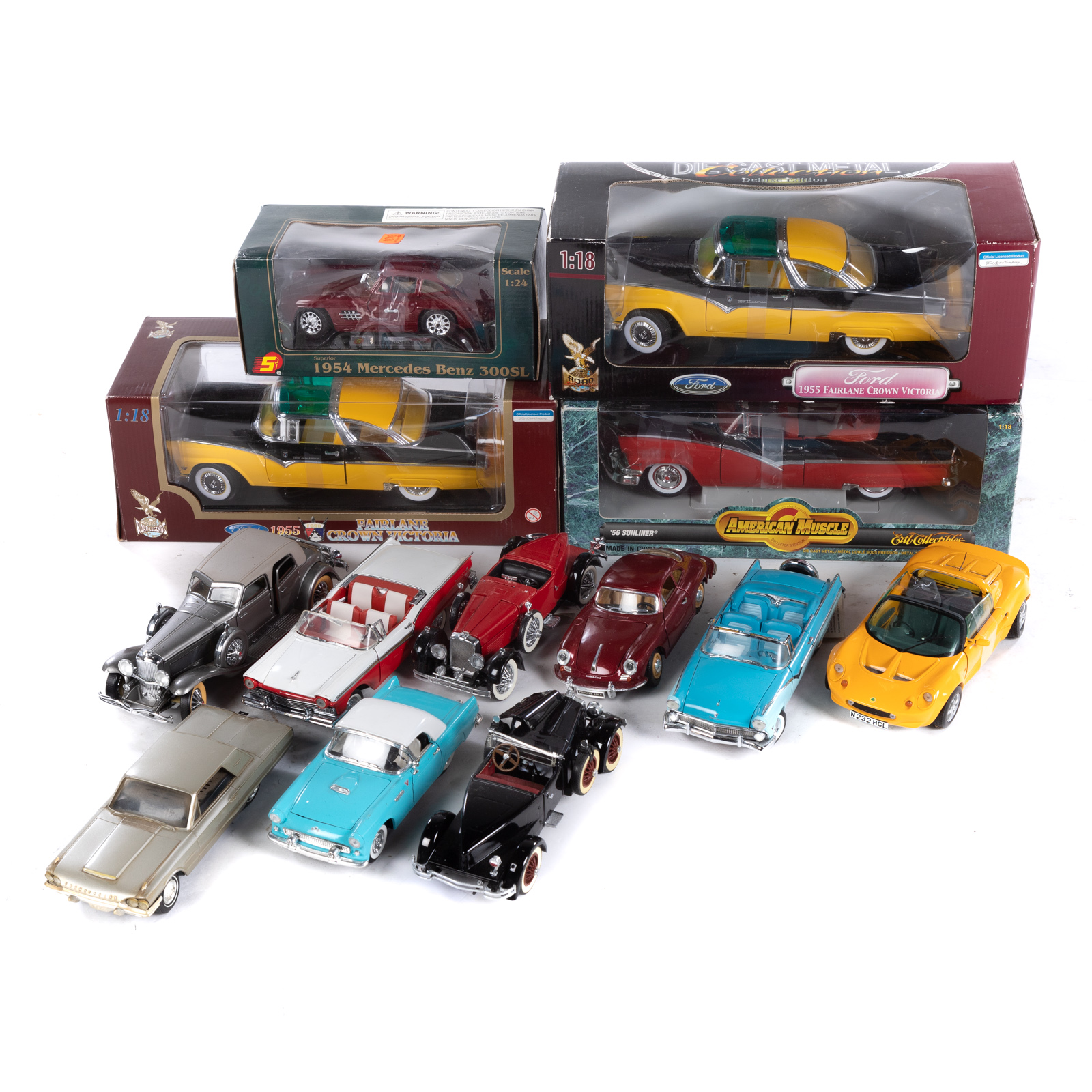 10 ASSORTED DIE-CAST CARS Includes