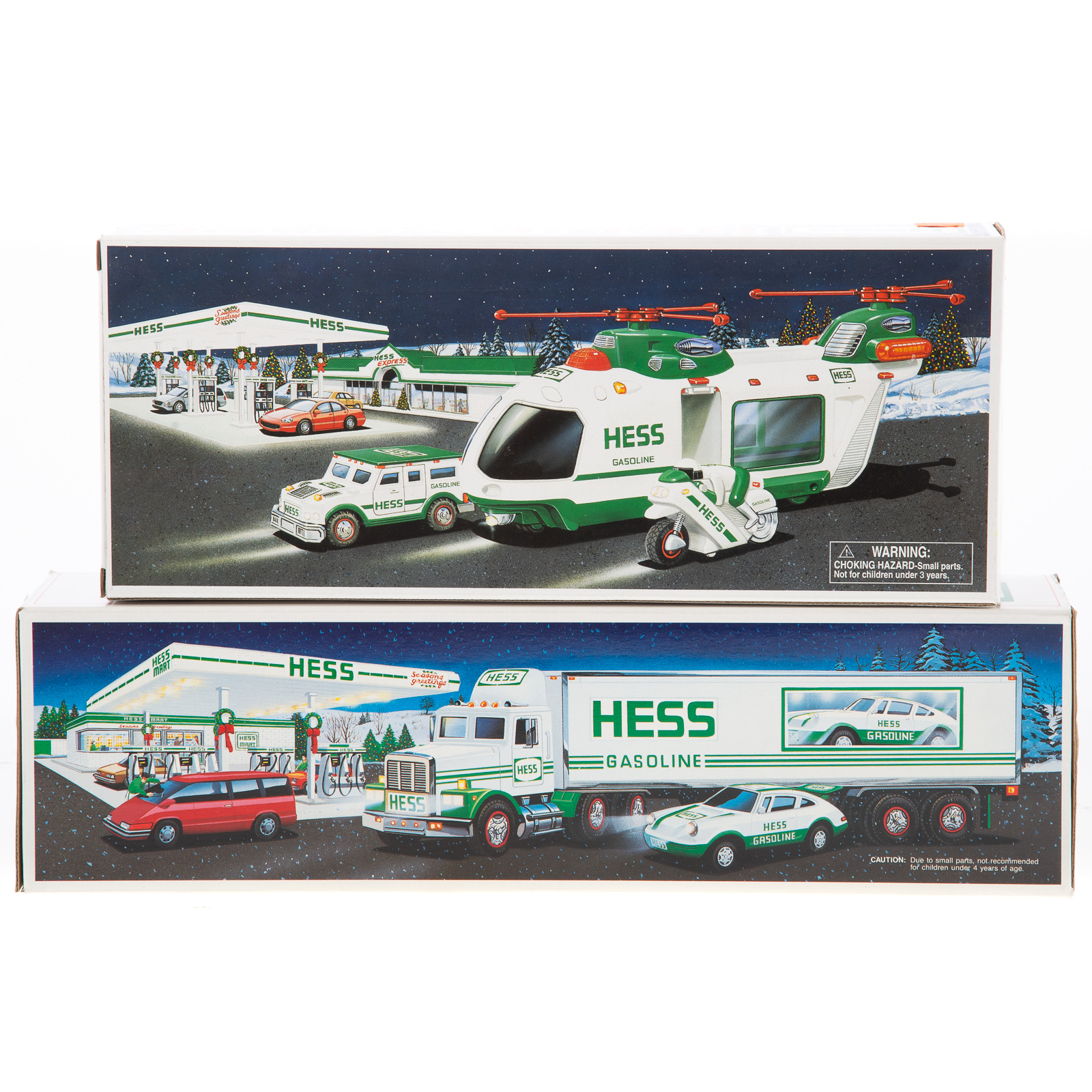 TWO HESS TRUCKS Including 1992 and 2001.