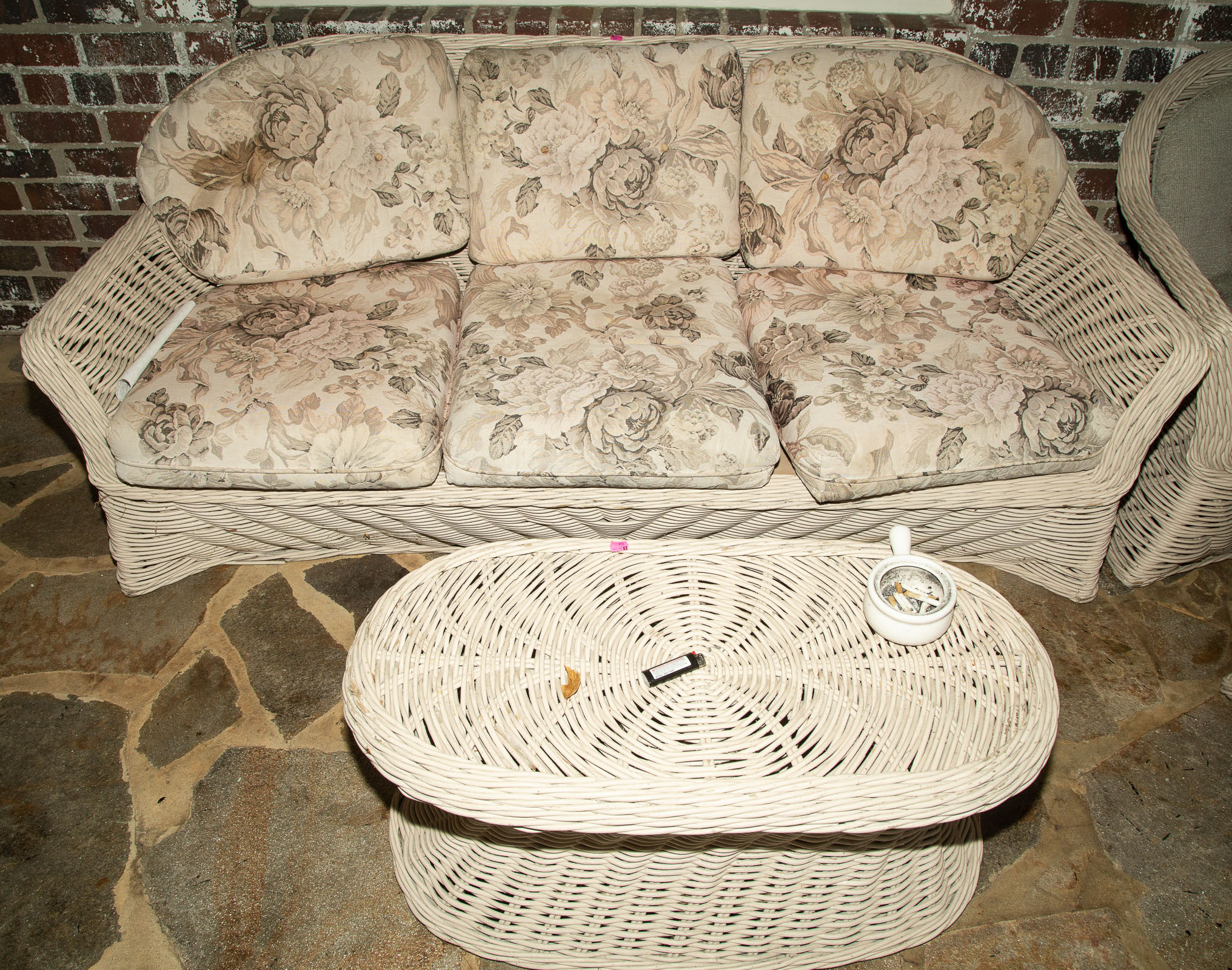 A SUITE OF WICKER FURNITURE Including