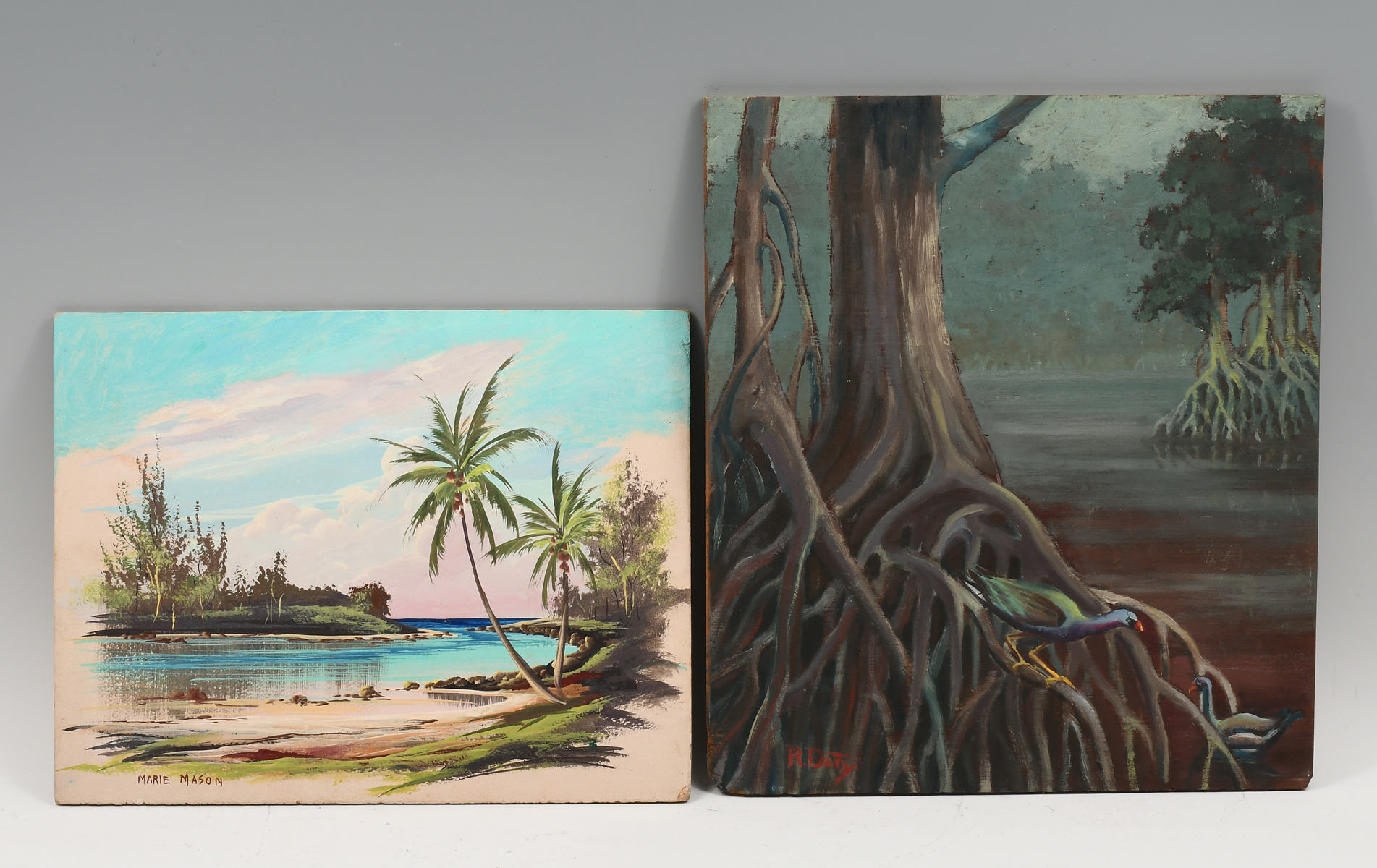 TWO FLORIDA PAINTINGS 1 R Doty  36a294