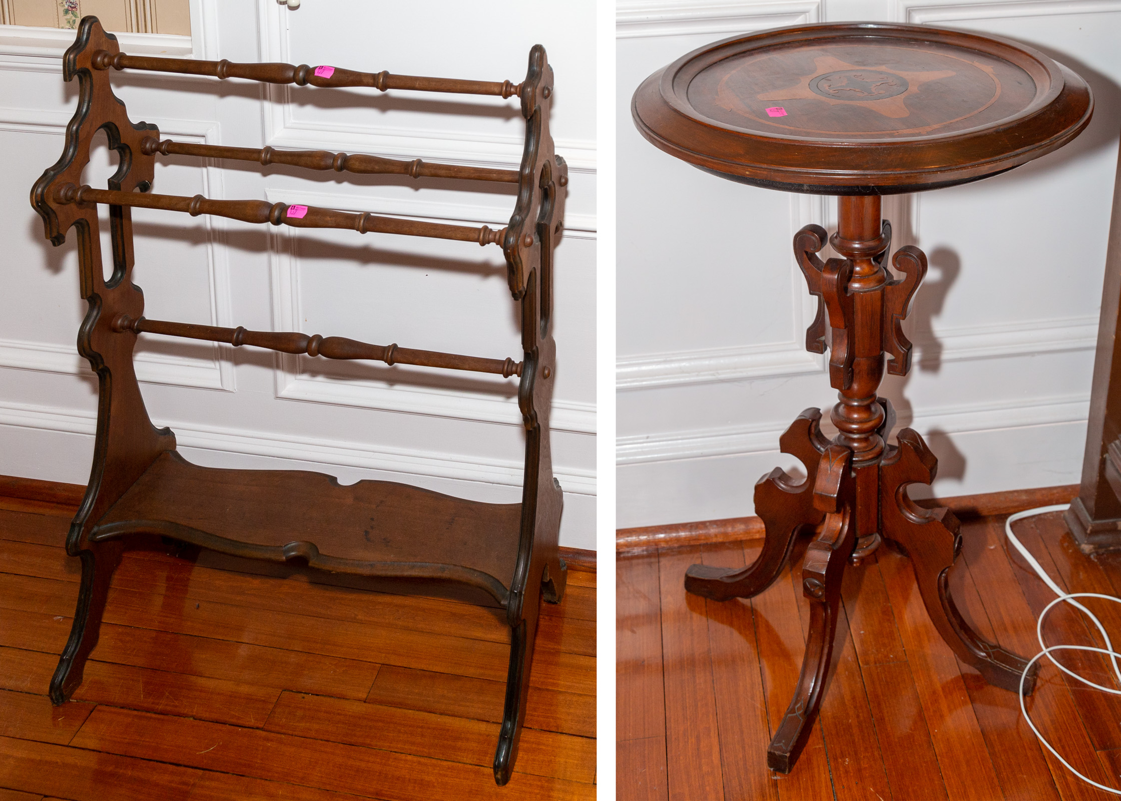 TWO PIECES OF VICTORIAN FURNITURE