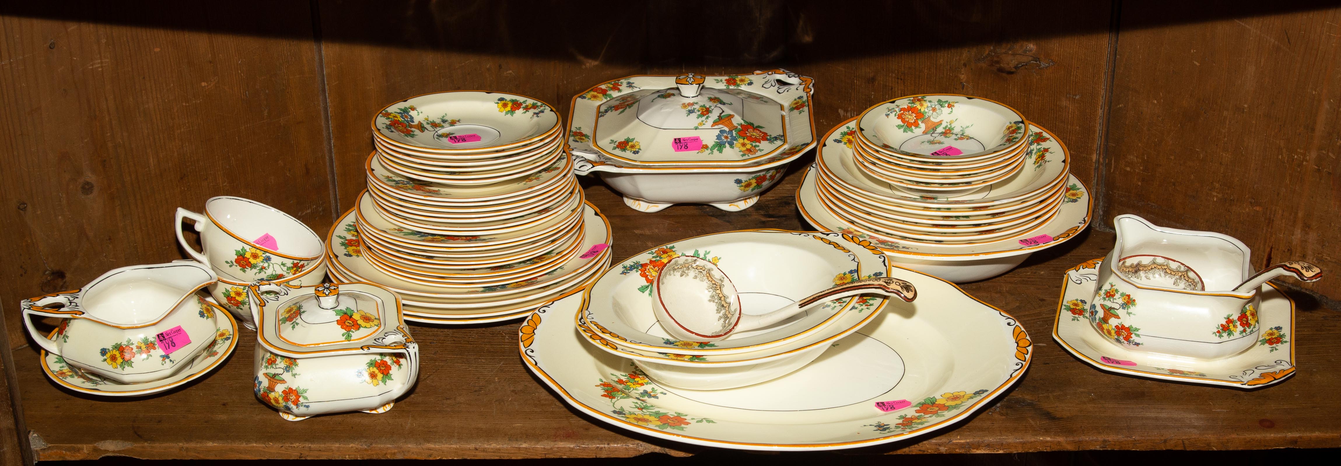 A PARTIAL ENGLISH DINNER SERVICE