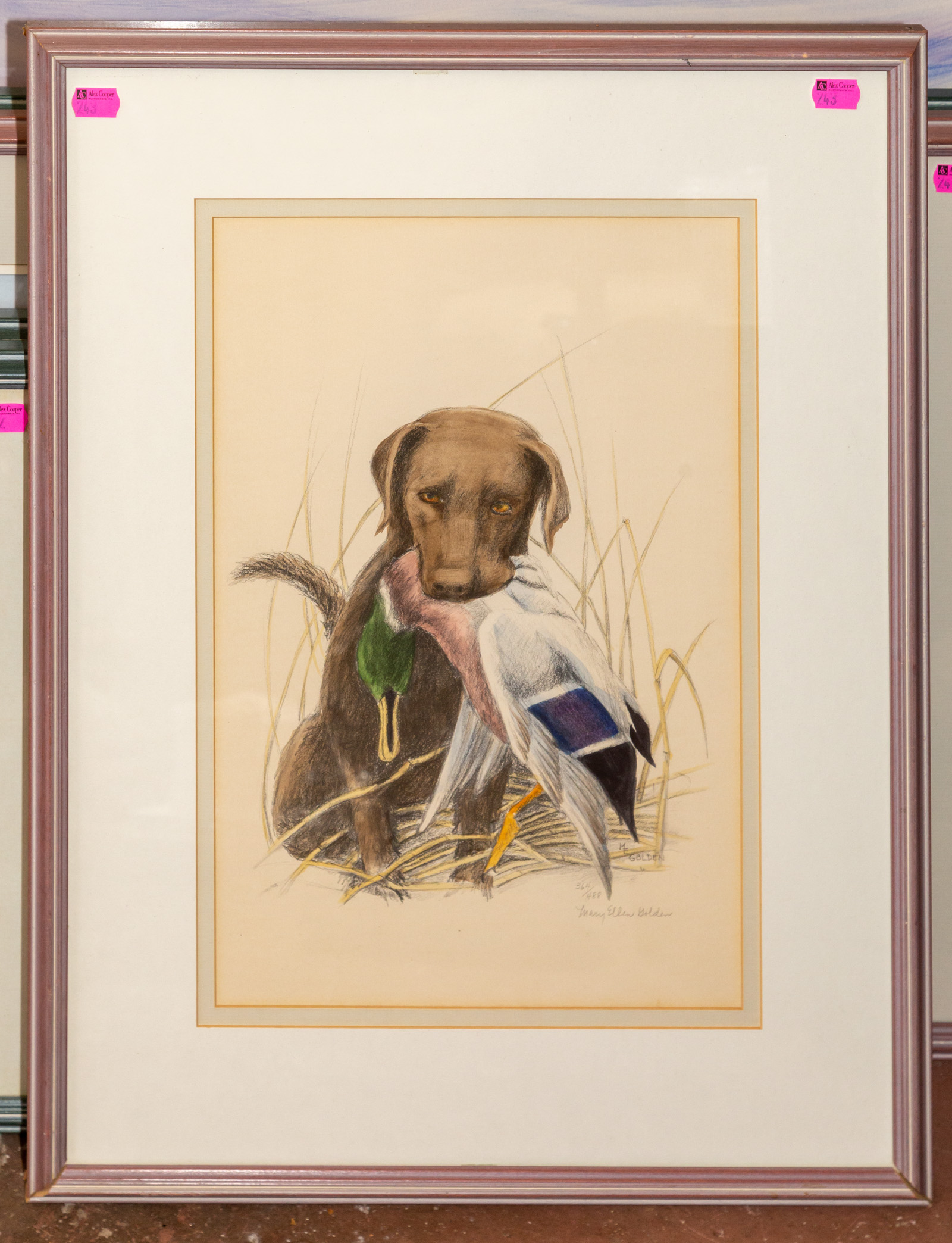 MARY ELLEN GOLDEN HUNTING DOG  36a33d