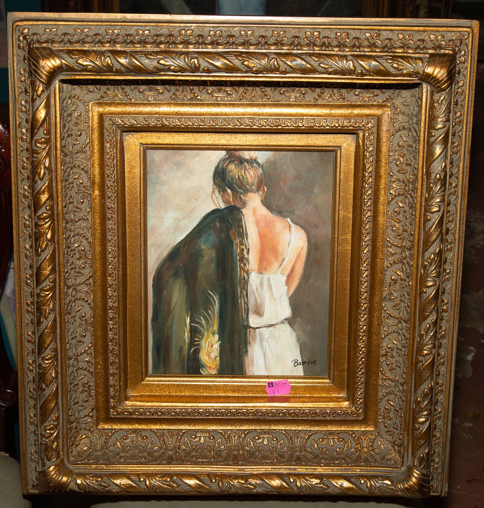 BARTON, WOMAN DRESSING, GICLEE 10 in.