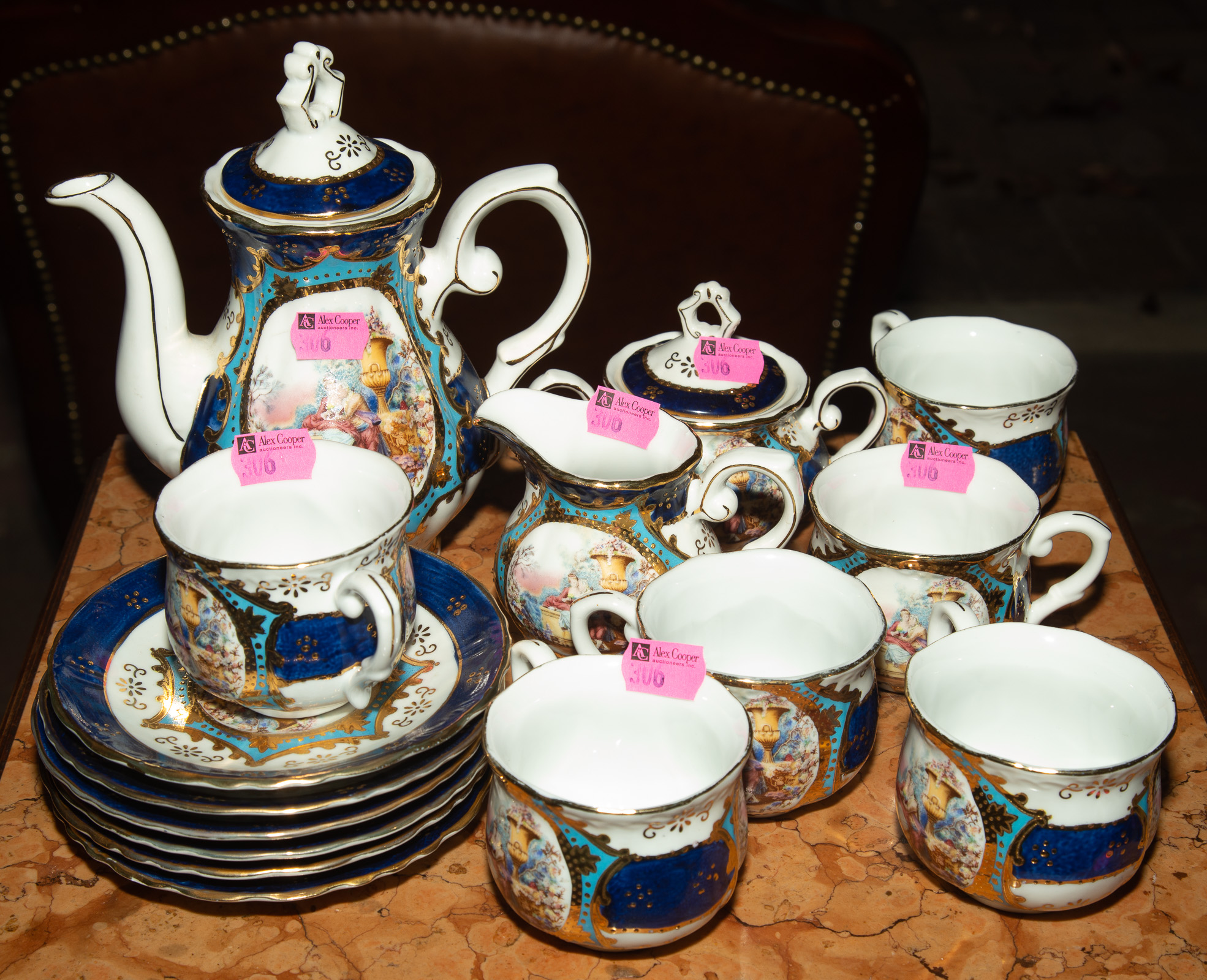 LIMOGES CHINA COFFEE SERVICE Including