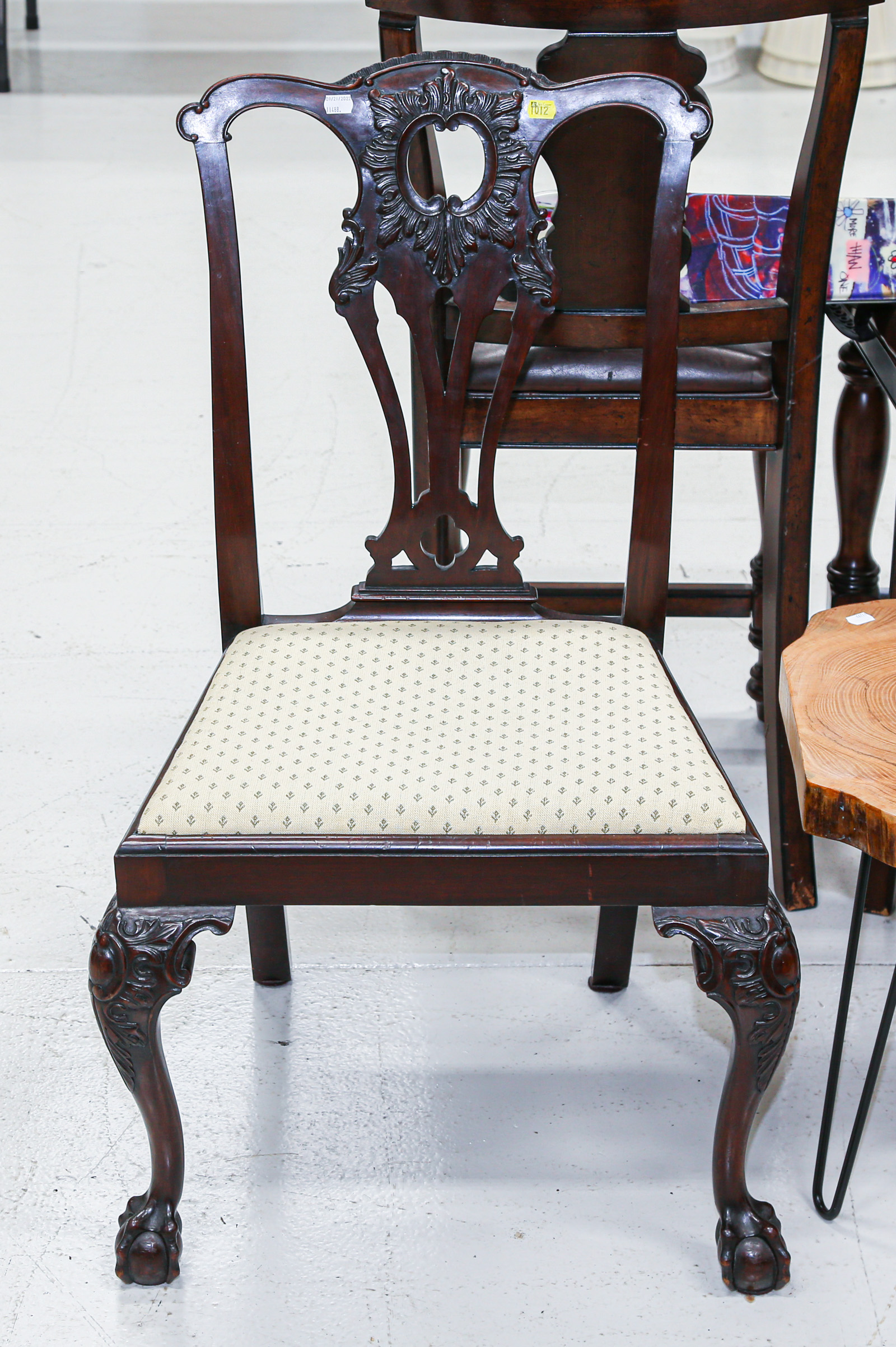 CHIPPENDALE STYLE SIDE CHAIR Later 36a395