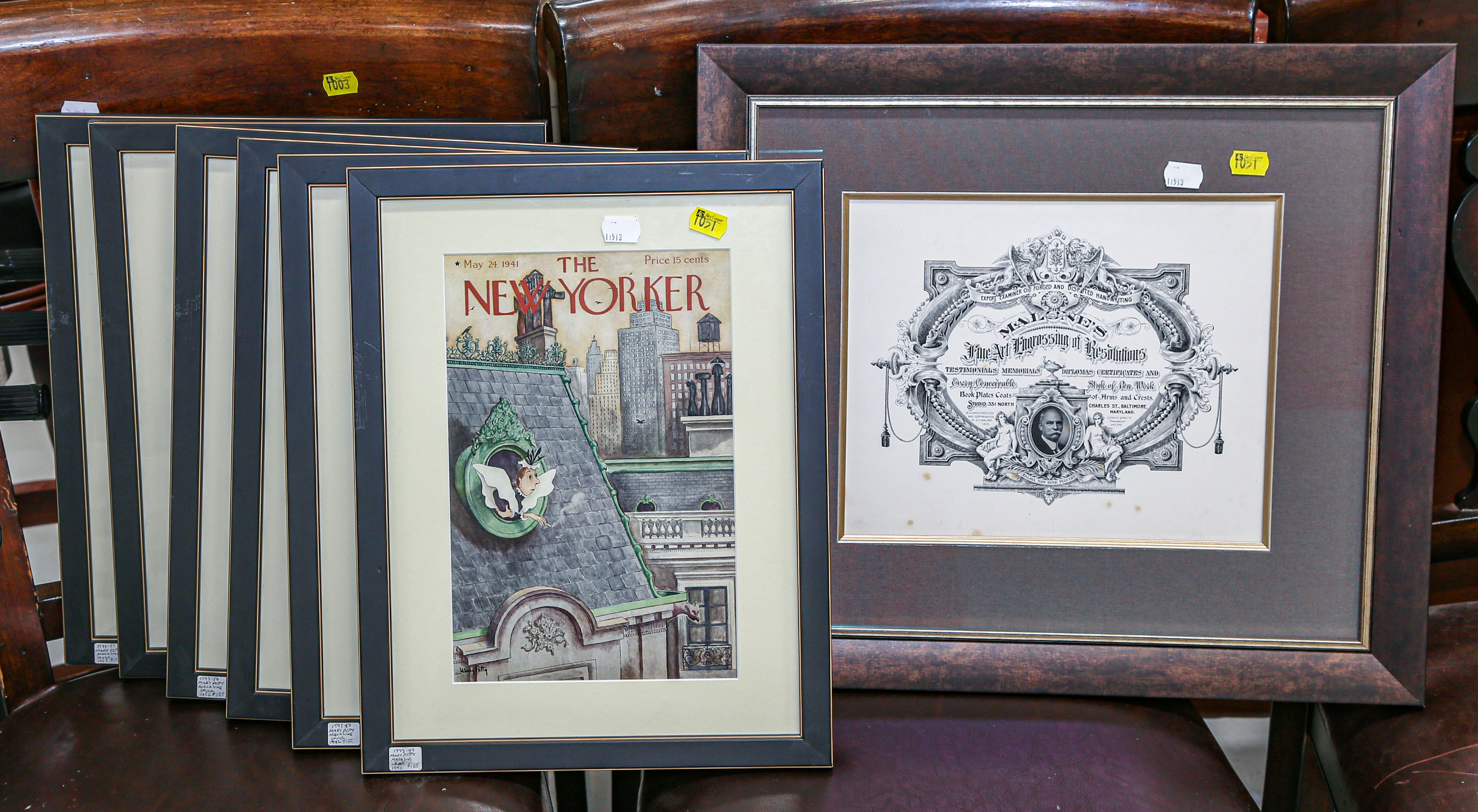 SIX NEW YORKER FRONT COVERS A 36a3bb