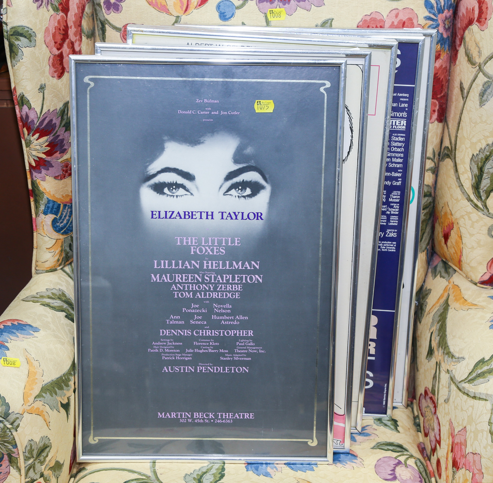 FIVE FRAMED BROADWAY POSTERS Including 36a3d2