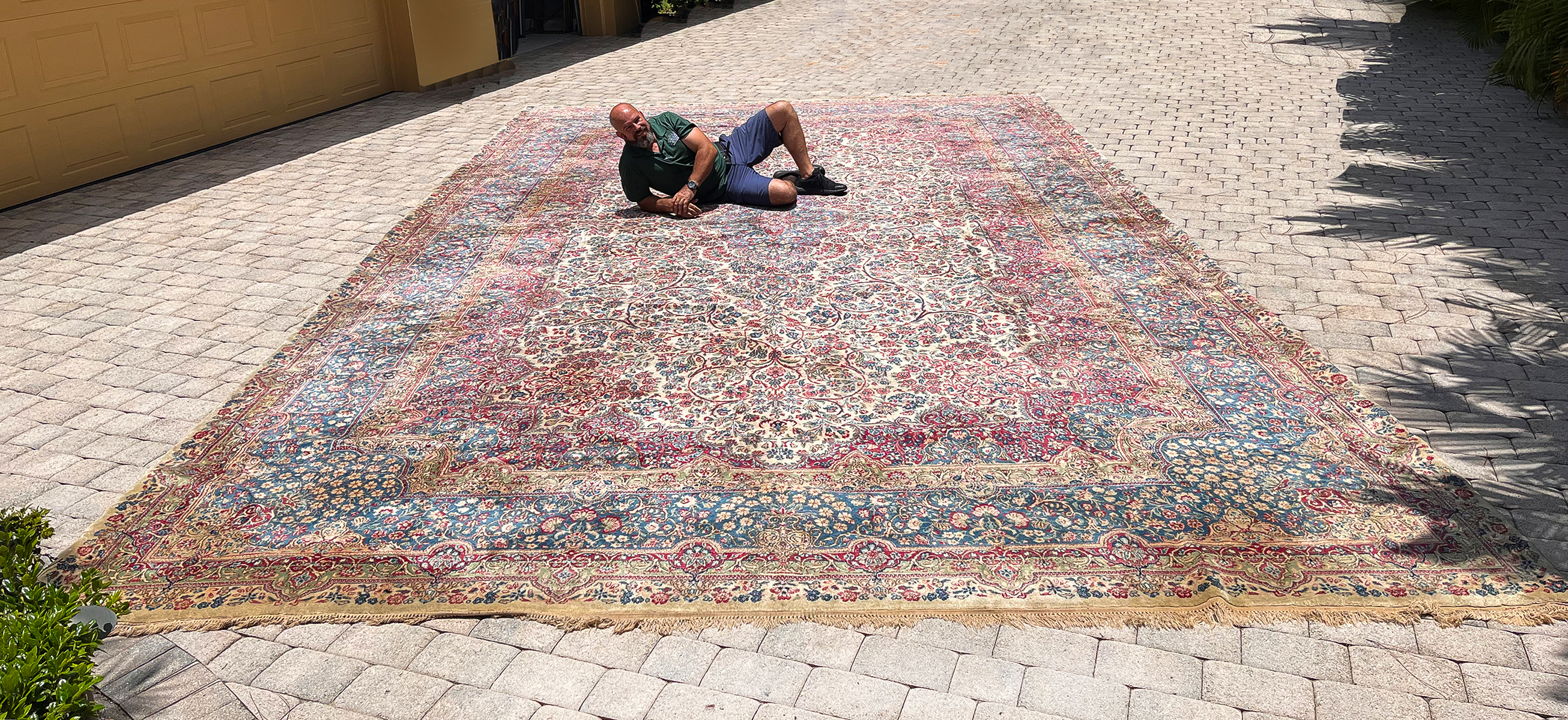 ANTIQUE PALACE SIZE PERSIAN KERMAN 36a417