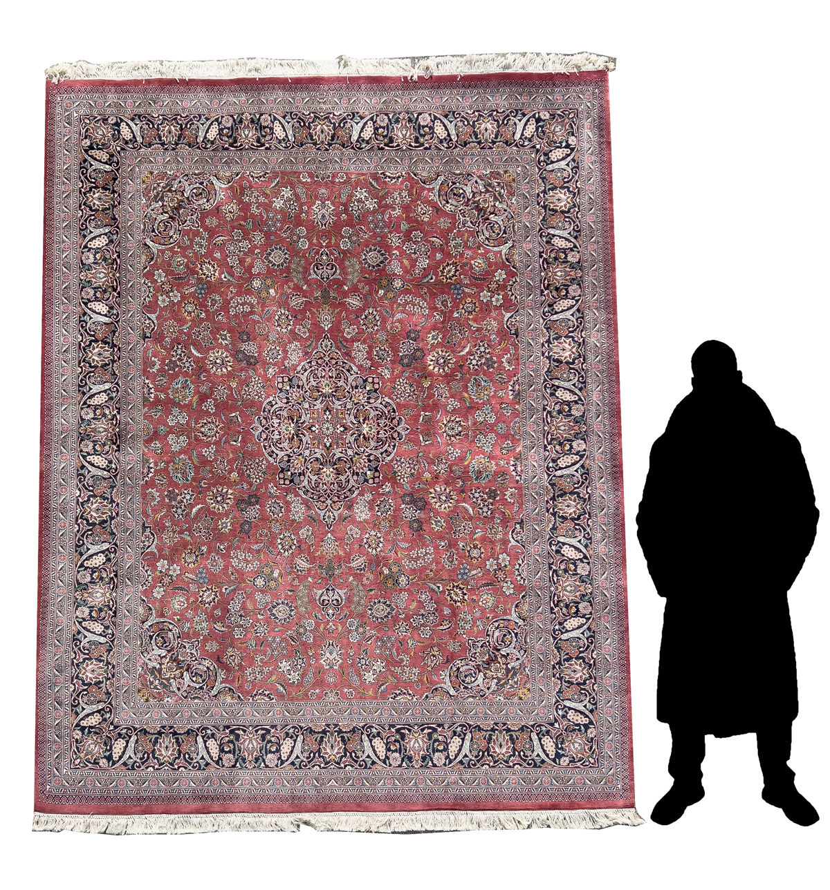 ESTATE ORIENTAL CARPET RED FIELD 36a43a