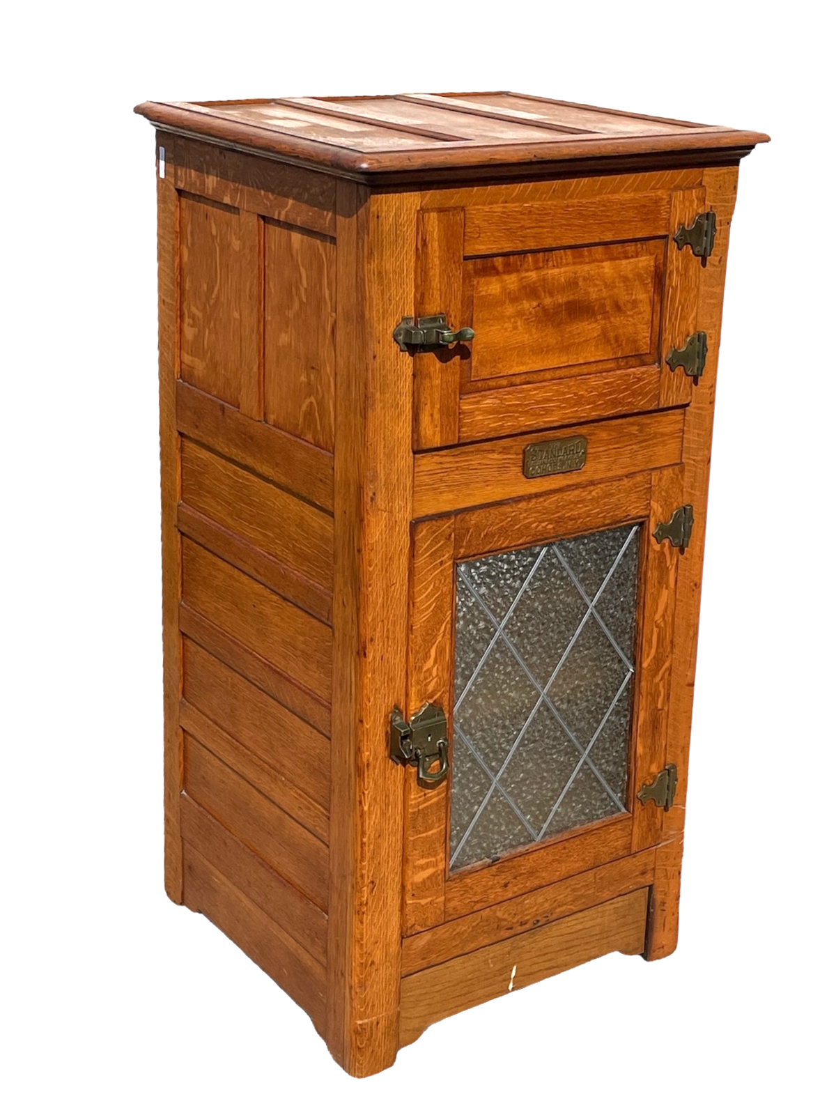 EARLY 20TH CENTURY OAK ICE CHEST  36a45e