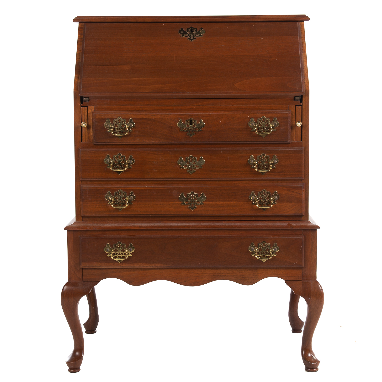 QUEEN ANNE STYLE WALNUT SLANT FRONT 36a492