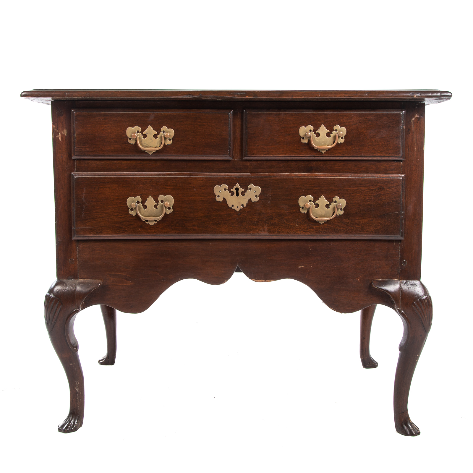 GEORGE III MAHOGANY LOWBOY Circa 1780-1800;