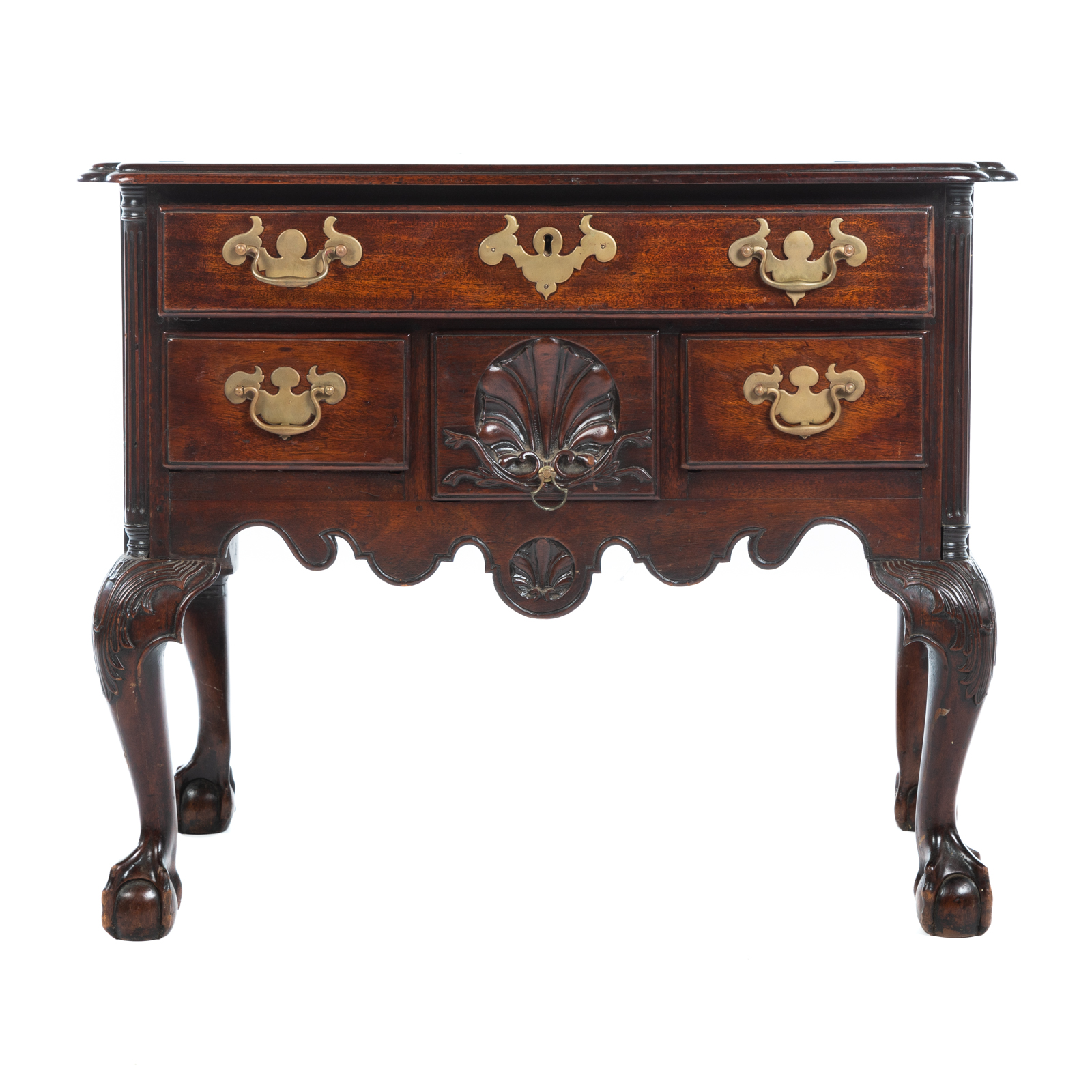 GEORGE III MAHOGANY LOWBOY Circa 36a497