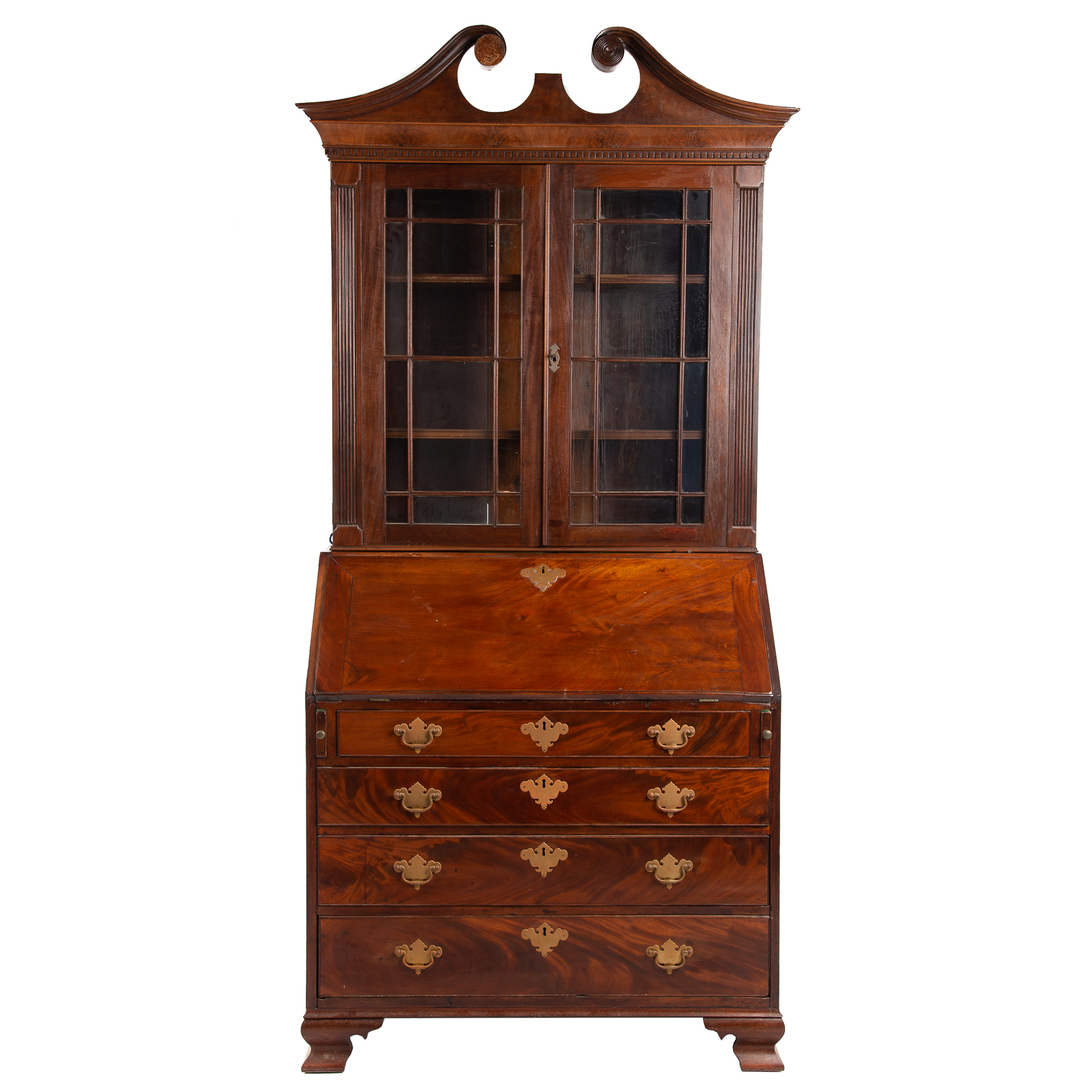 FEDERAL MAHOGANY SECRETARY BOOKCASE 36a49c