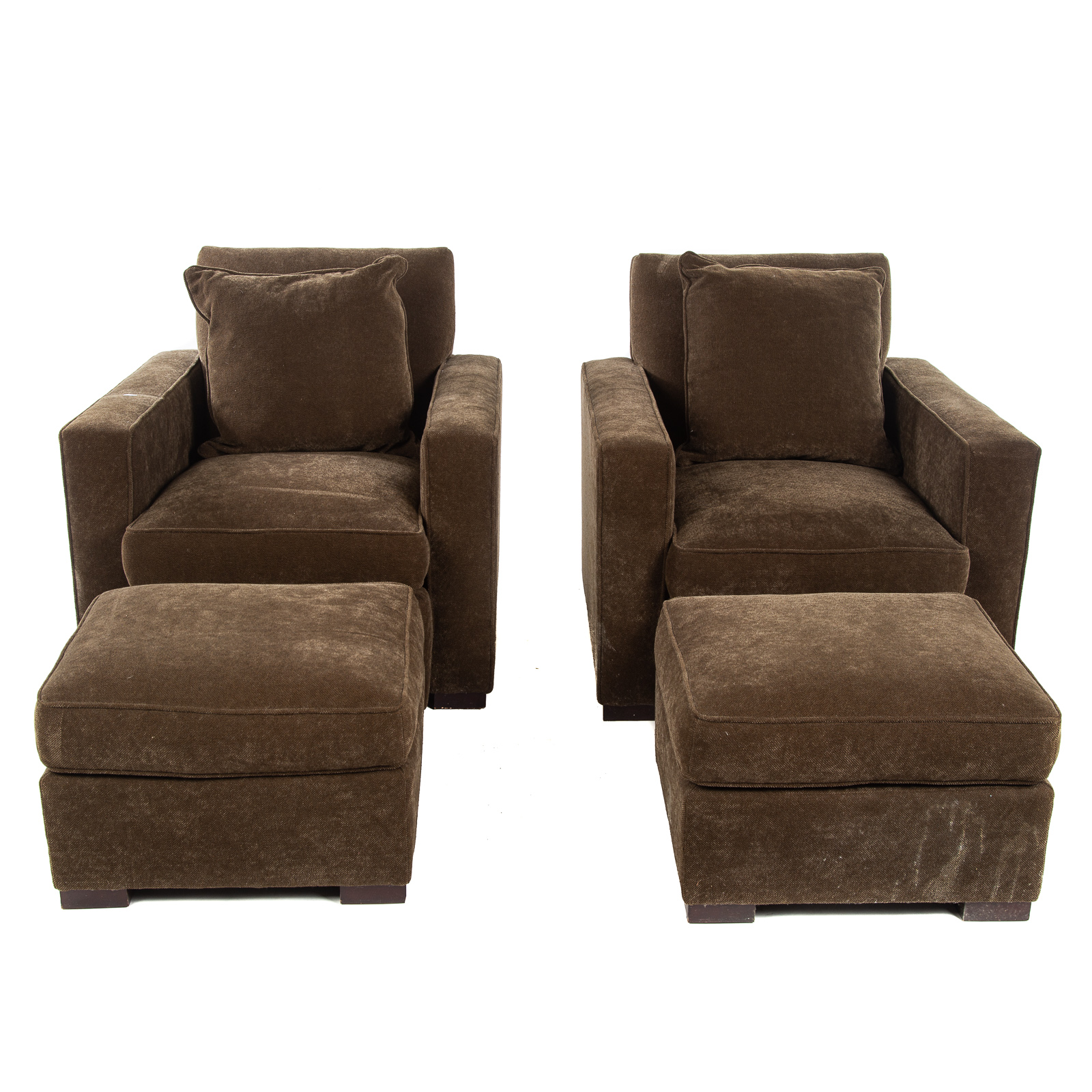 A PAIR HICKORY CHAIR UPHOLSTERED 36a4ae
