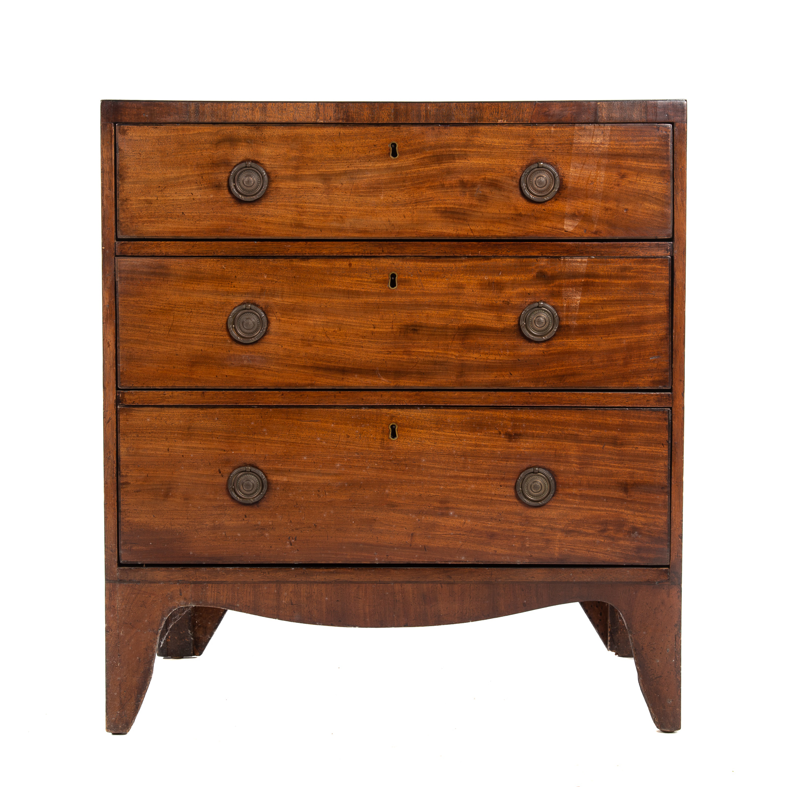 GEORGE III MAHOGANY BANDED CHEST 36a4c0