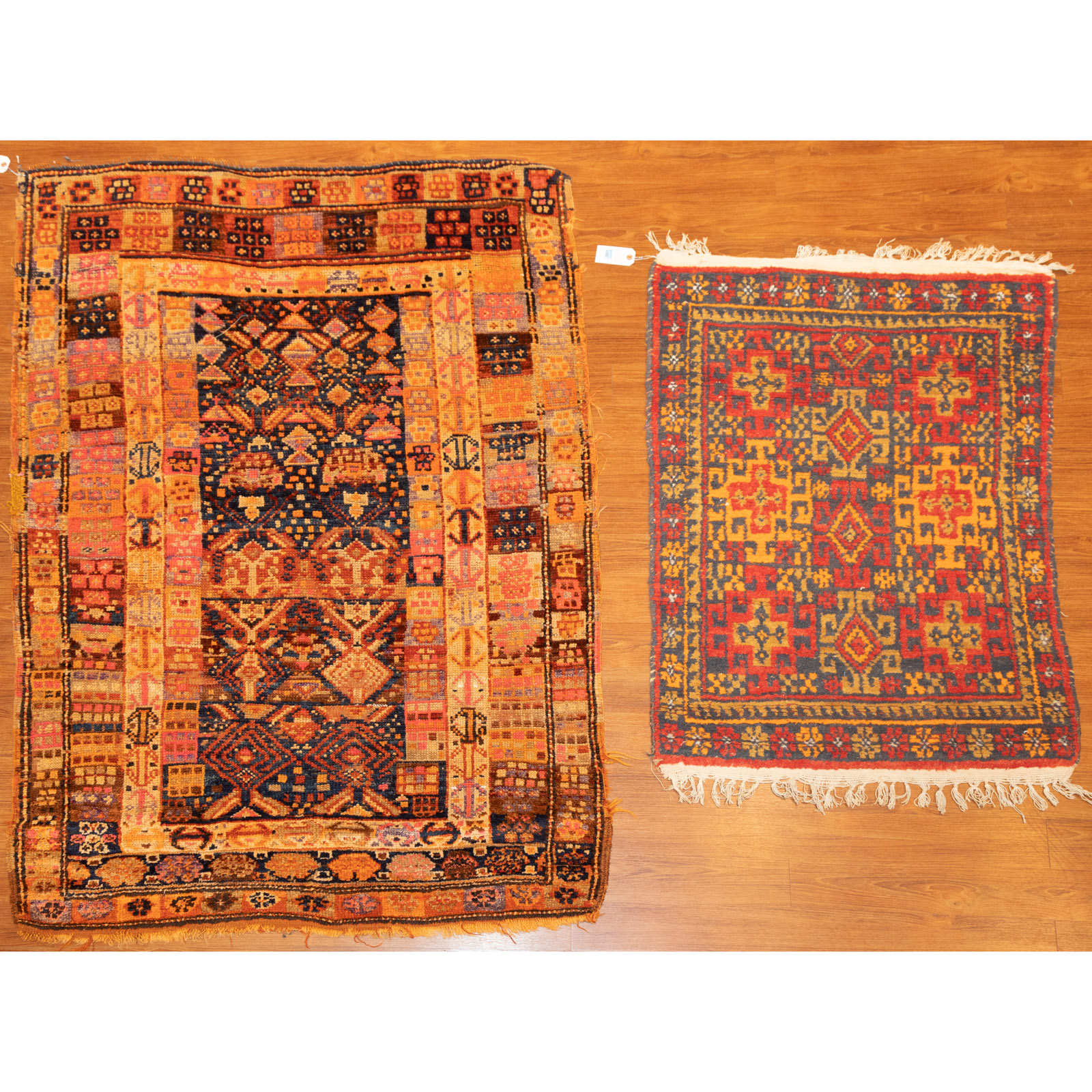 TWO TURKISH RUGS, 2.8 X 3.9 AND