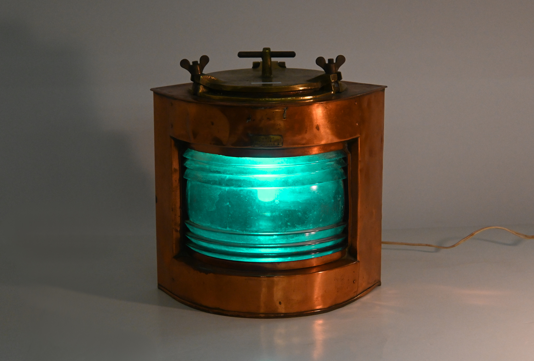 HARVIE COPPER & BRASS SHIP LIGHT: