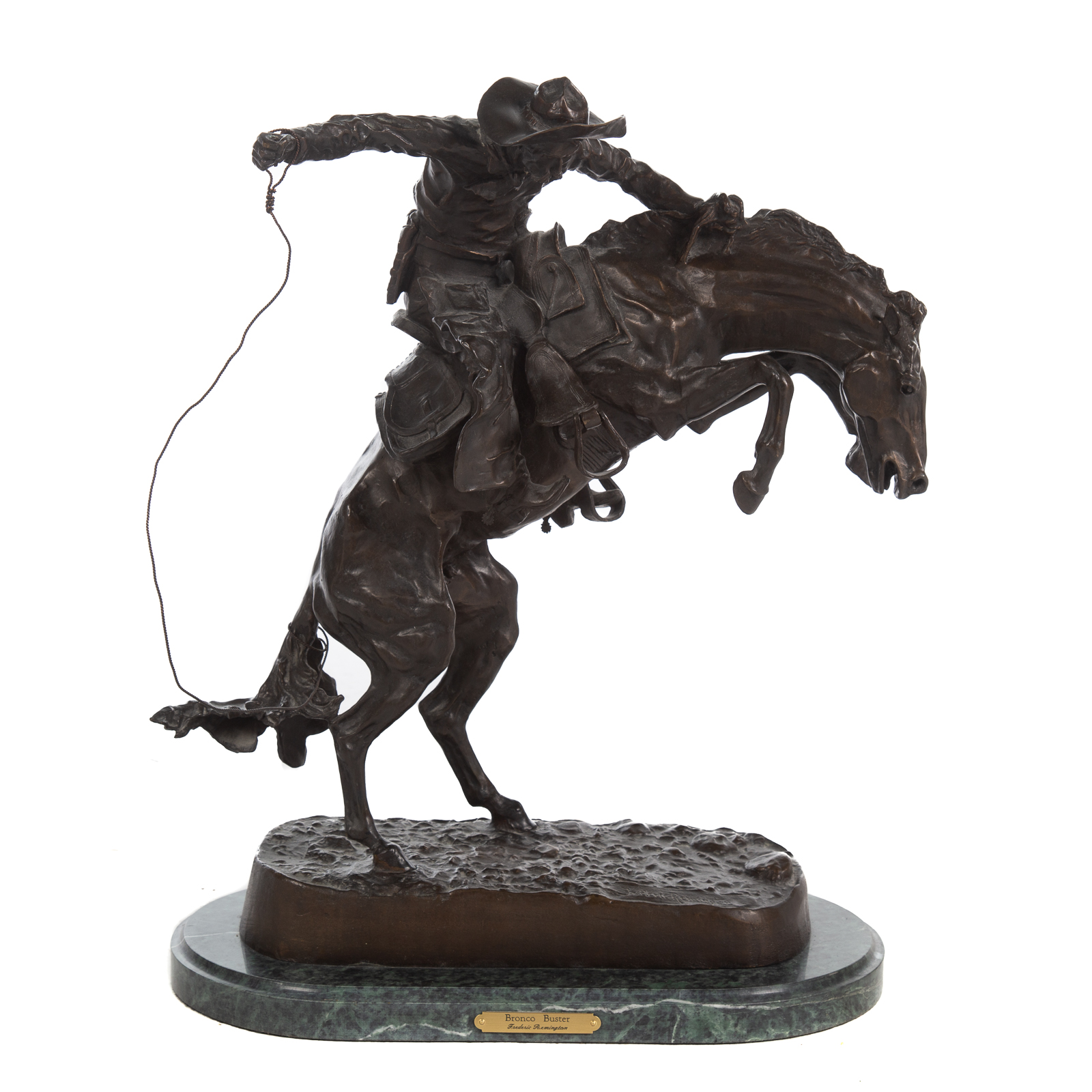 AFTER FREDERICK REMINGTON. THE BRONCO