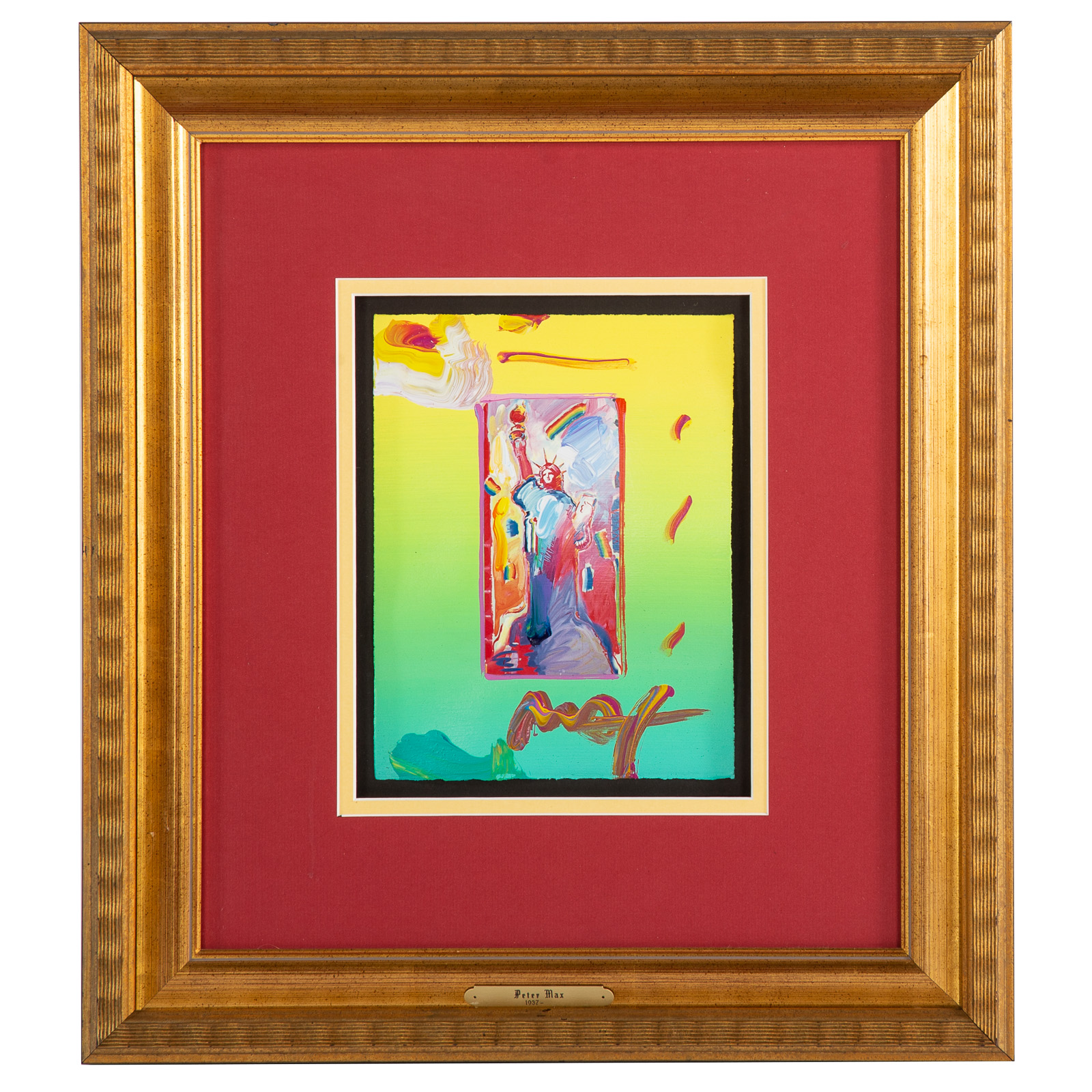 PETER MAX. STATUE OF LIBERTY, MIXED