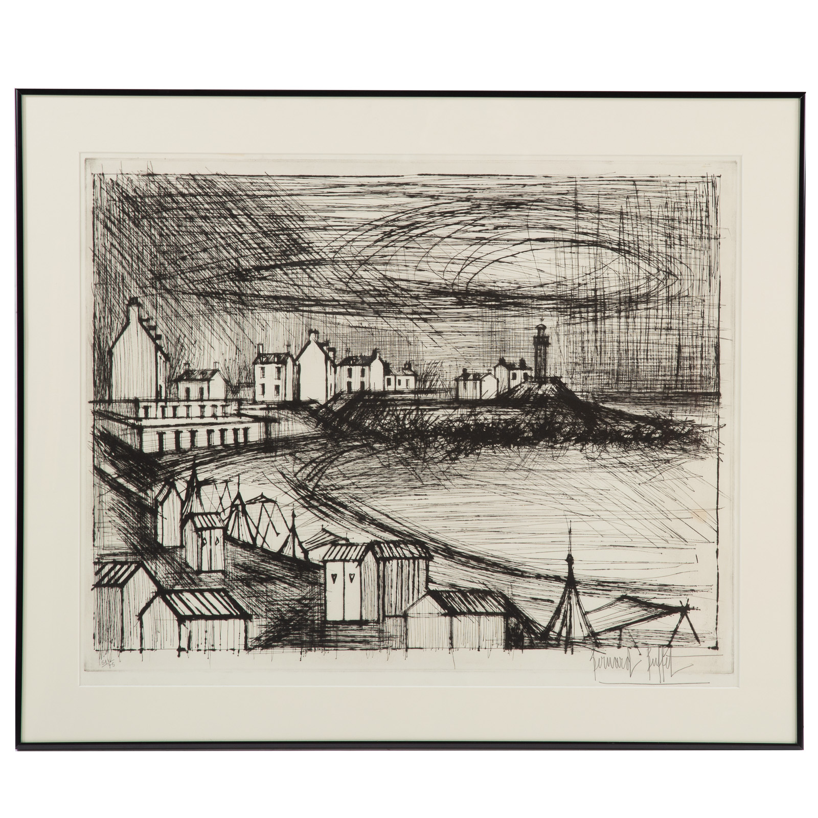 BERNARD BUFFET. SUD DE LA FRANCE, ETCHING