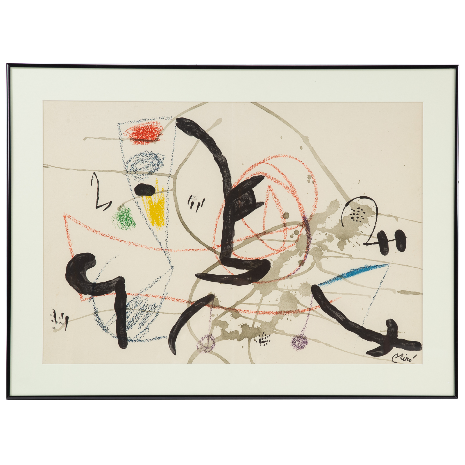 JOAN MIRO. UNTITLED, LITHOGRAPH