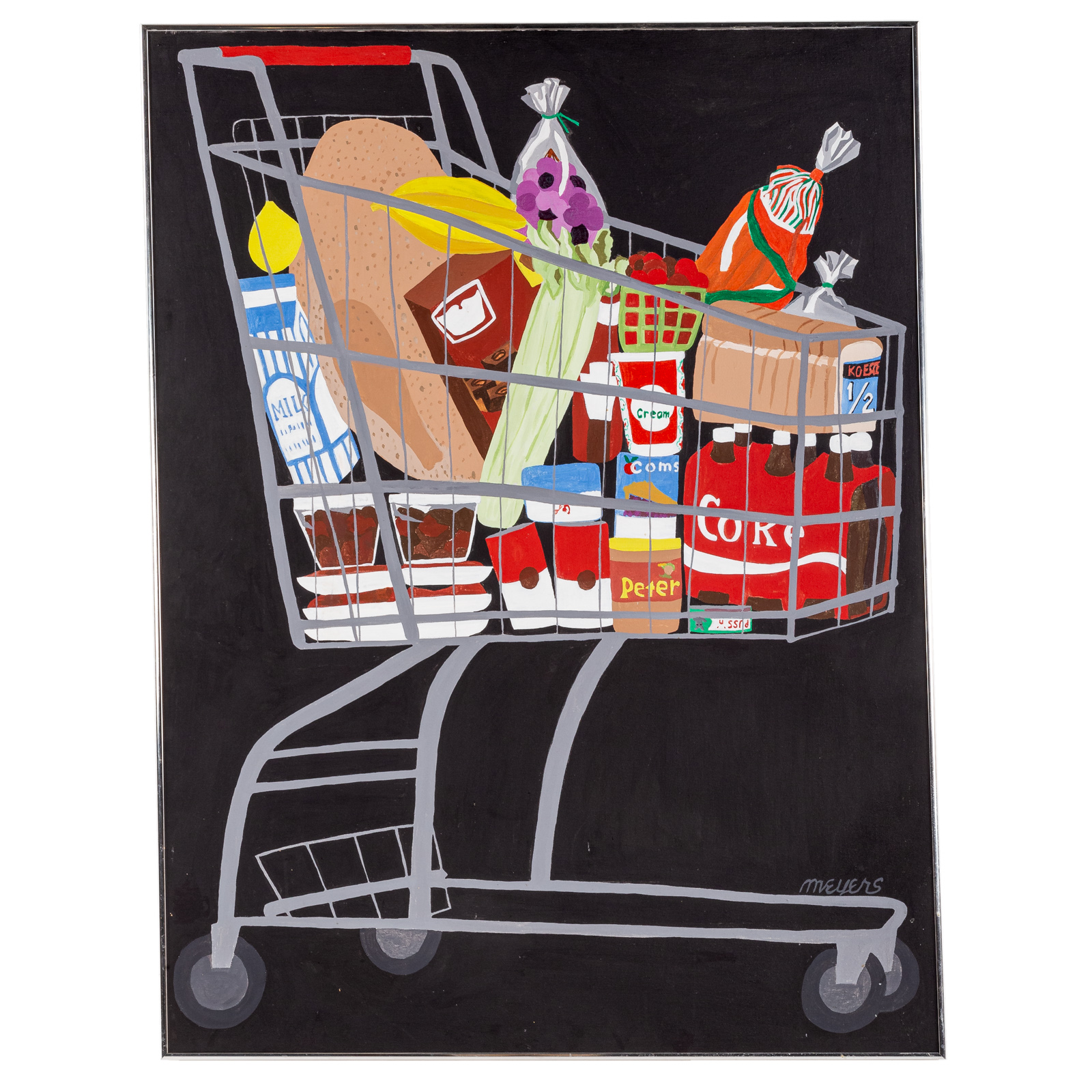 MEYERS. THE GROCERY CART, ACRYLIC (20th