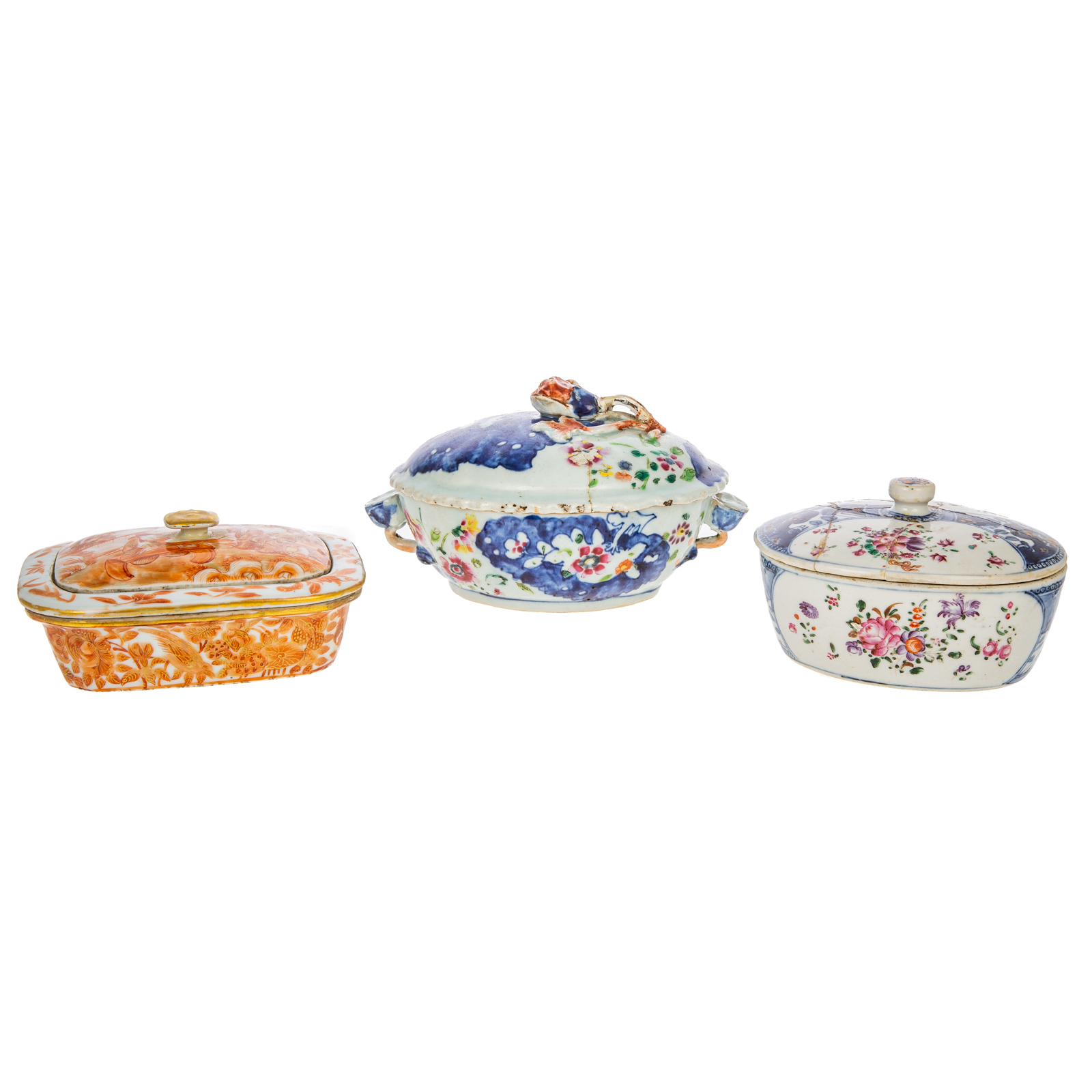 THREE CHINESE EXPORT PORCELAIN 36a624