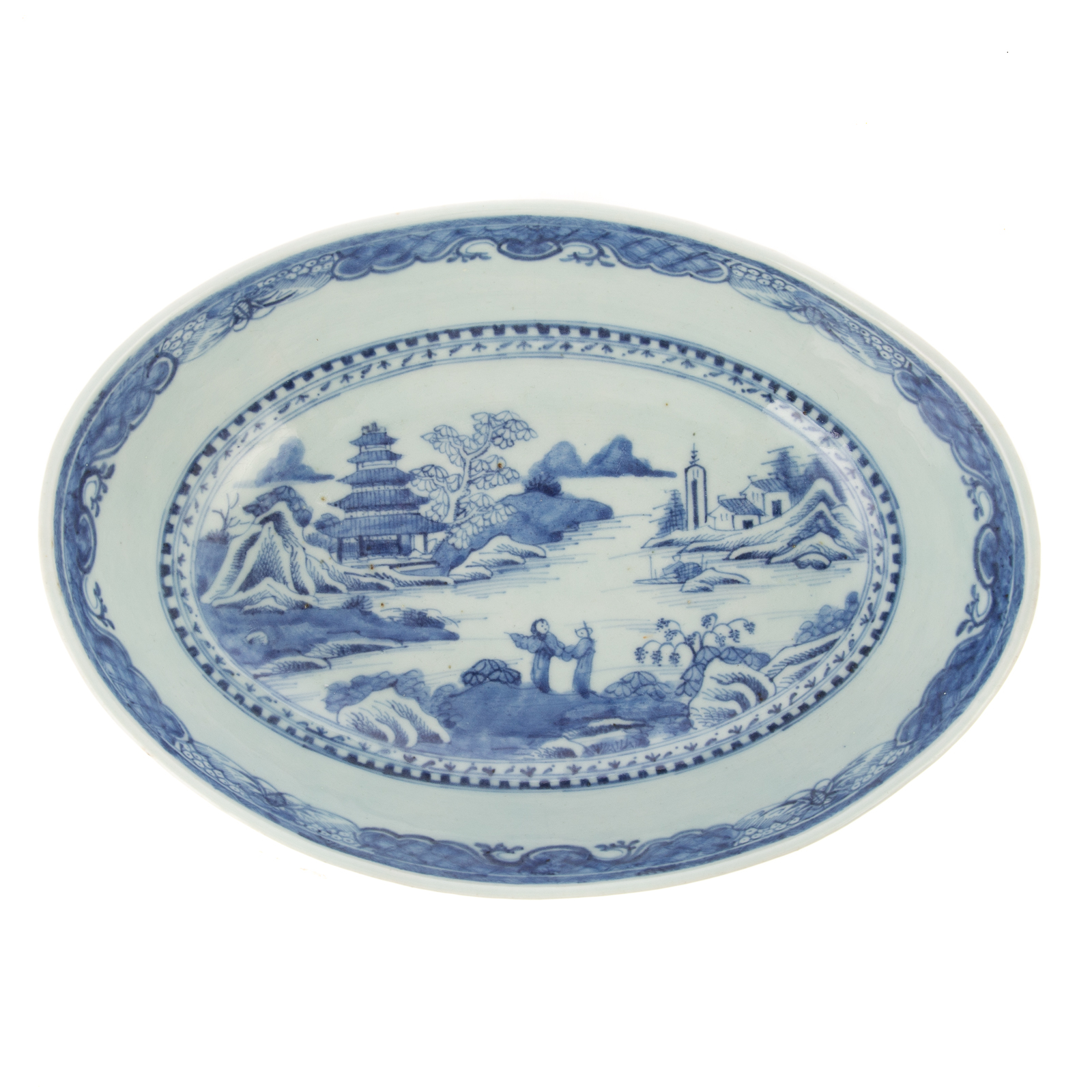 CHINESE EXPORT BLUE/WHITE SERVING