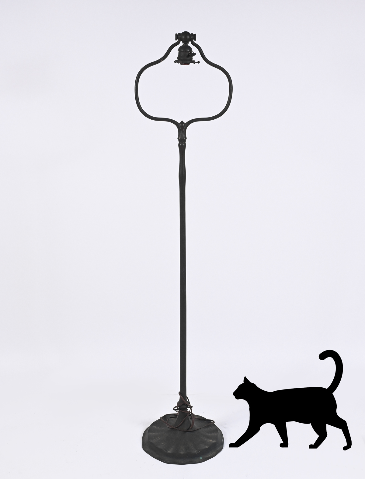 TIFFANY STUDIOS BRONZE FLOOR LAMP BASE: