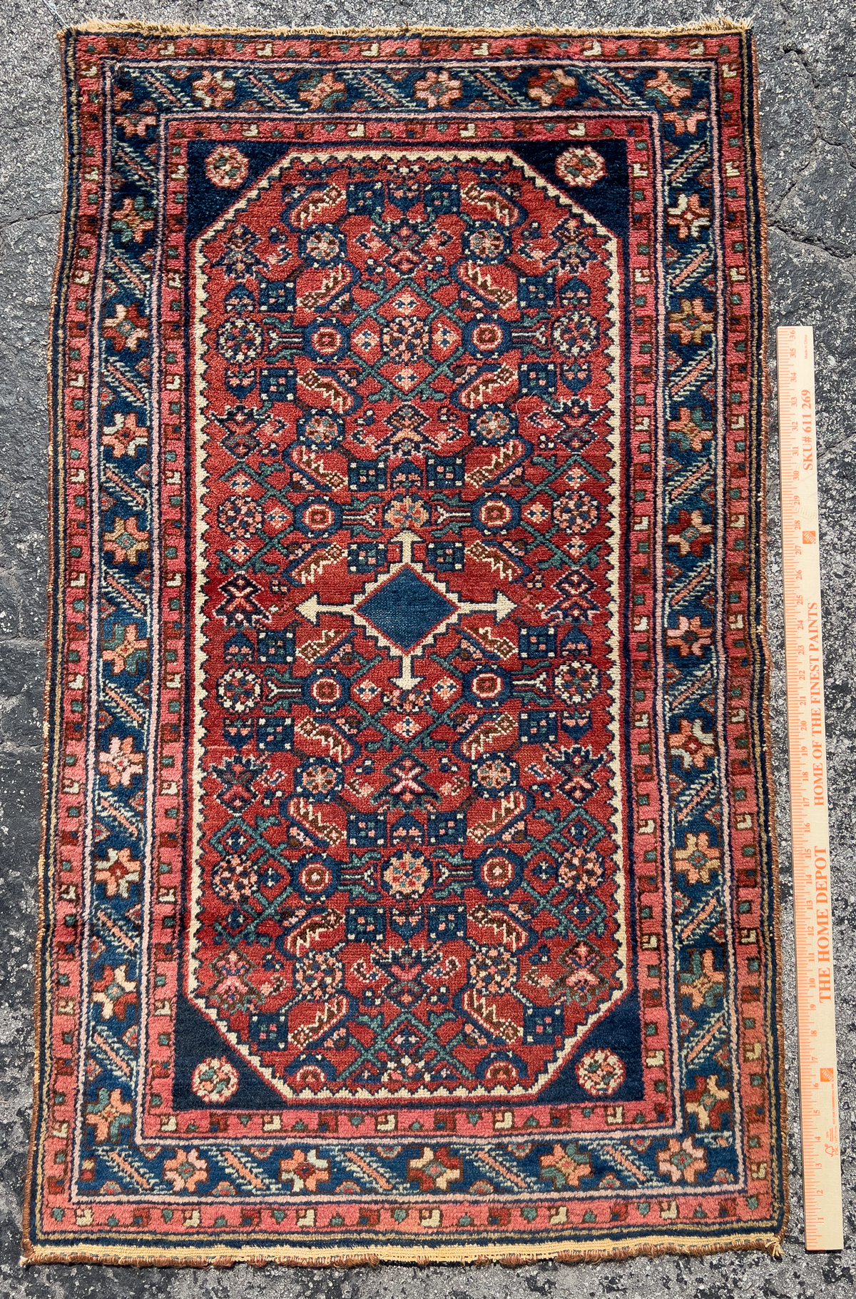 SEMI ANTIQUE PERSIAN HAND KNOTTED 36a6b7