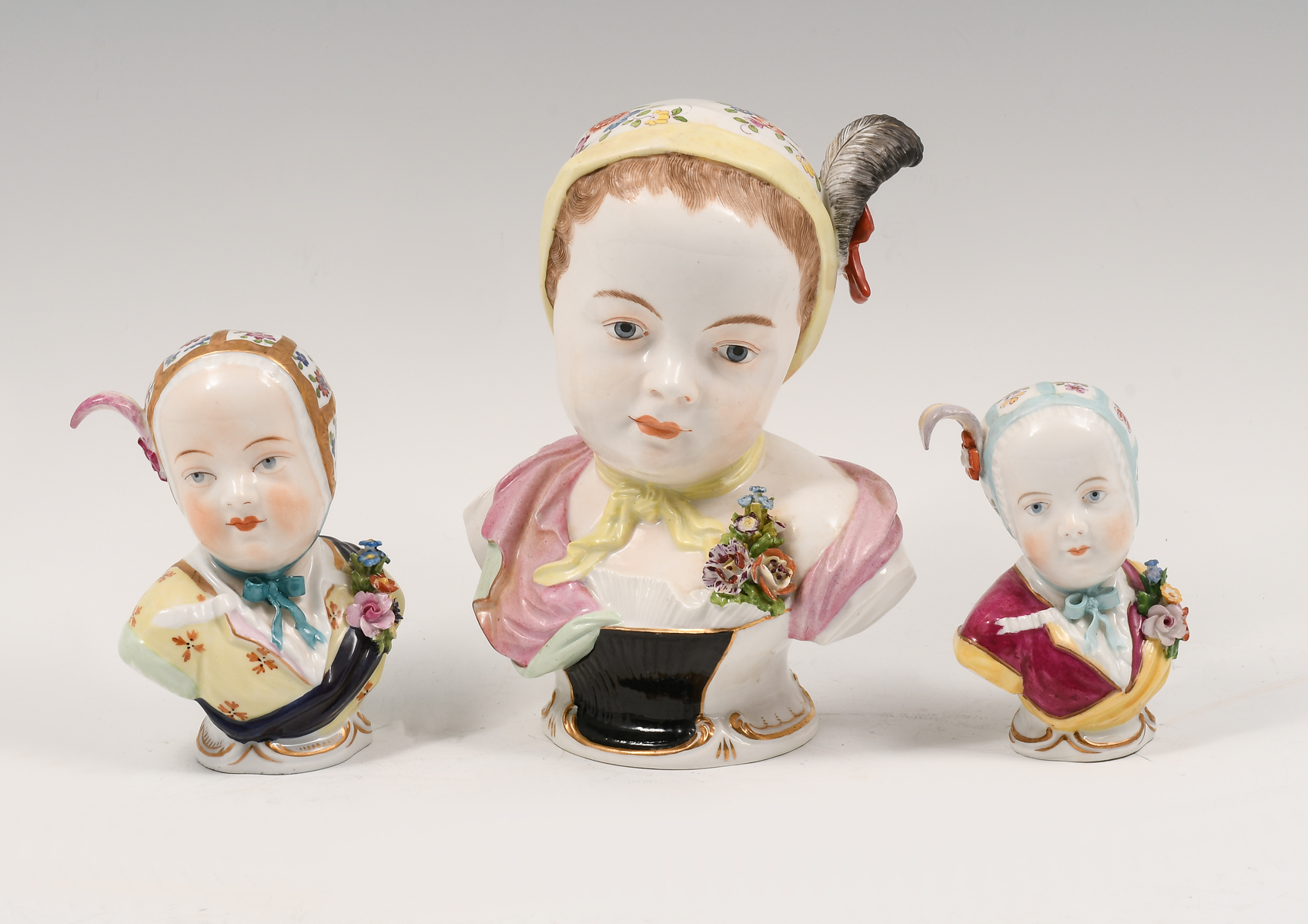 3 PC DRESDEN PORCELAIN CHILD S 36a748