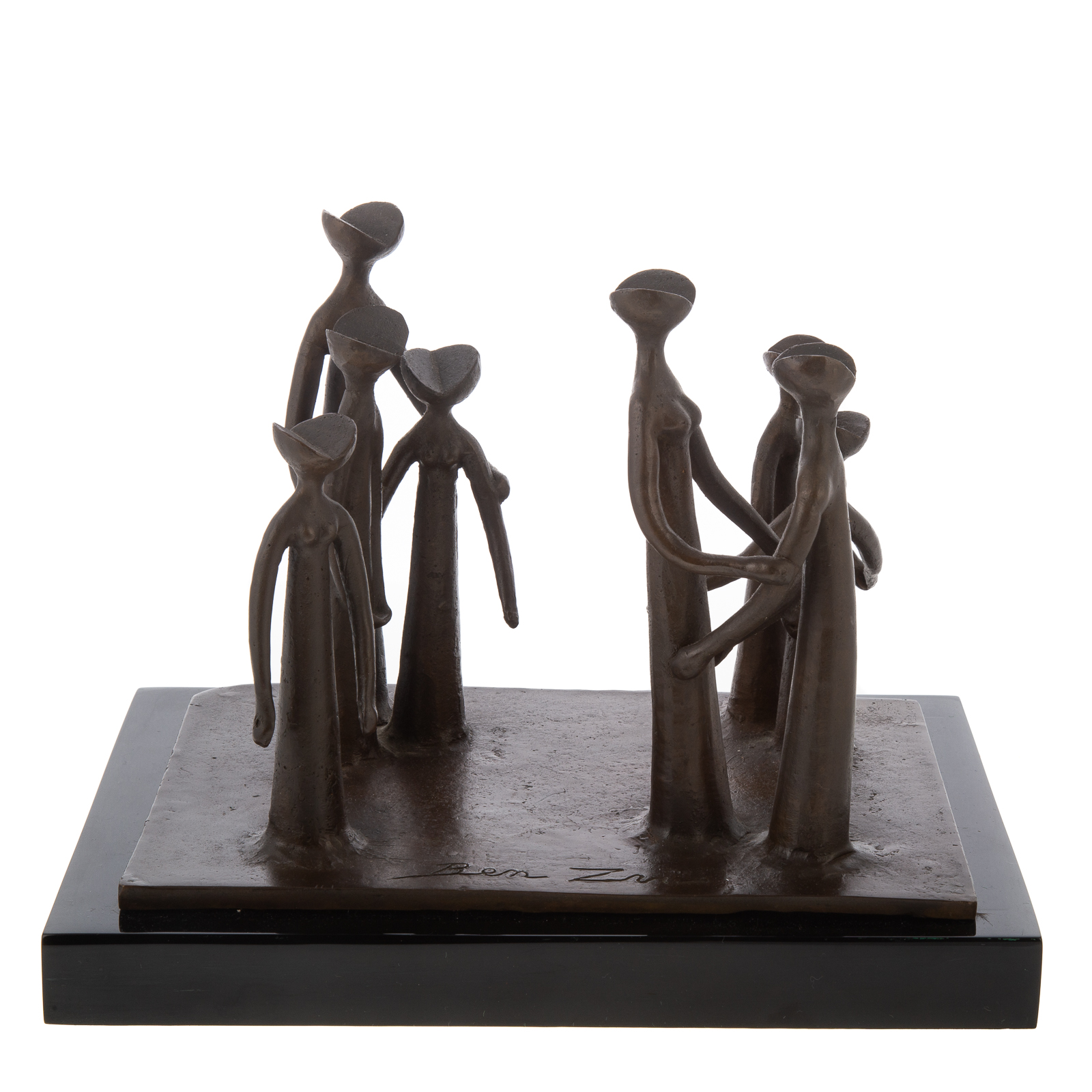 GEDALIA BEN AVI. FIGURES, BRONZE