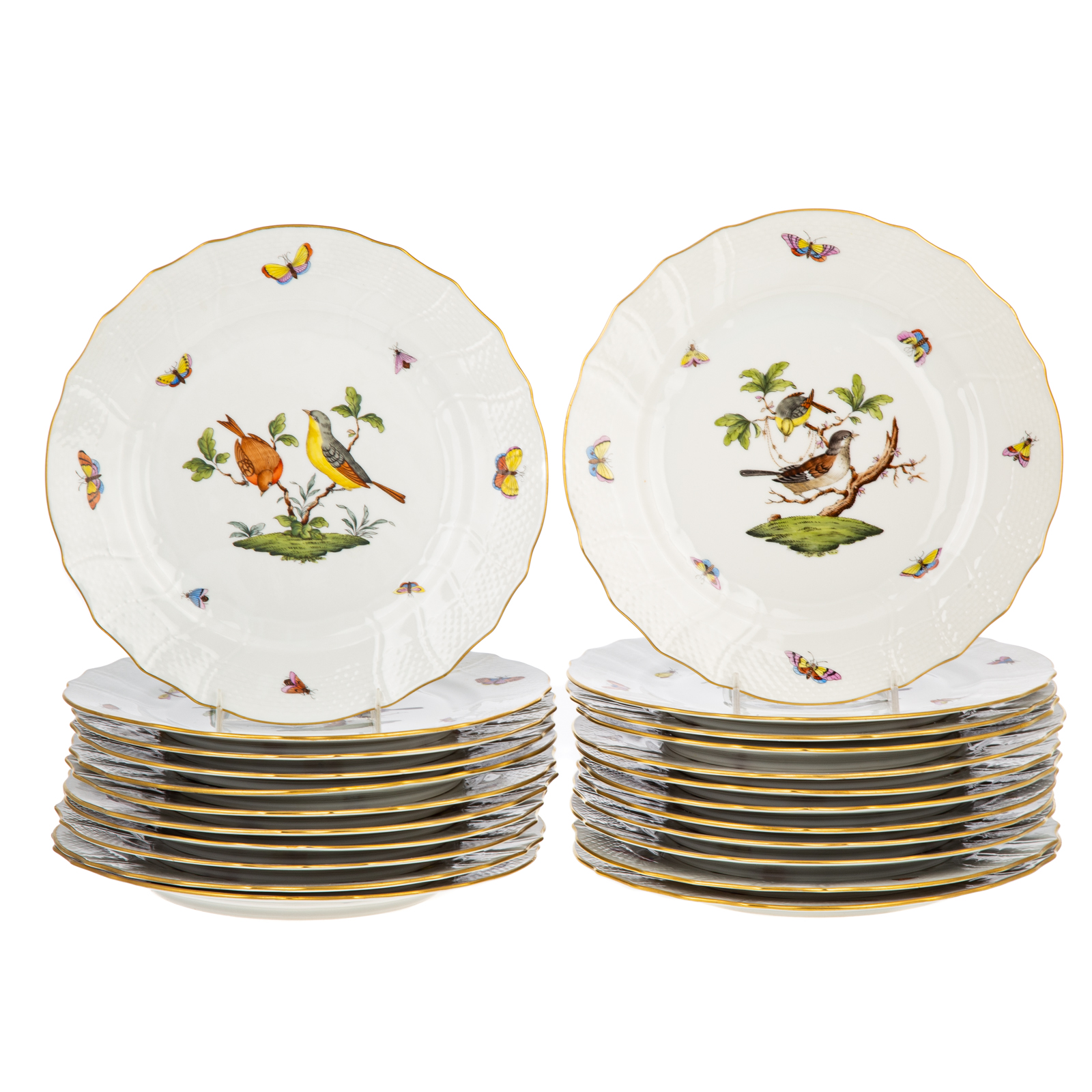 23 HEREND ROTHSCHILD BIRD DINNER PLATE