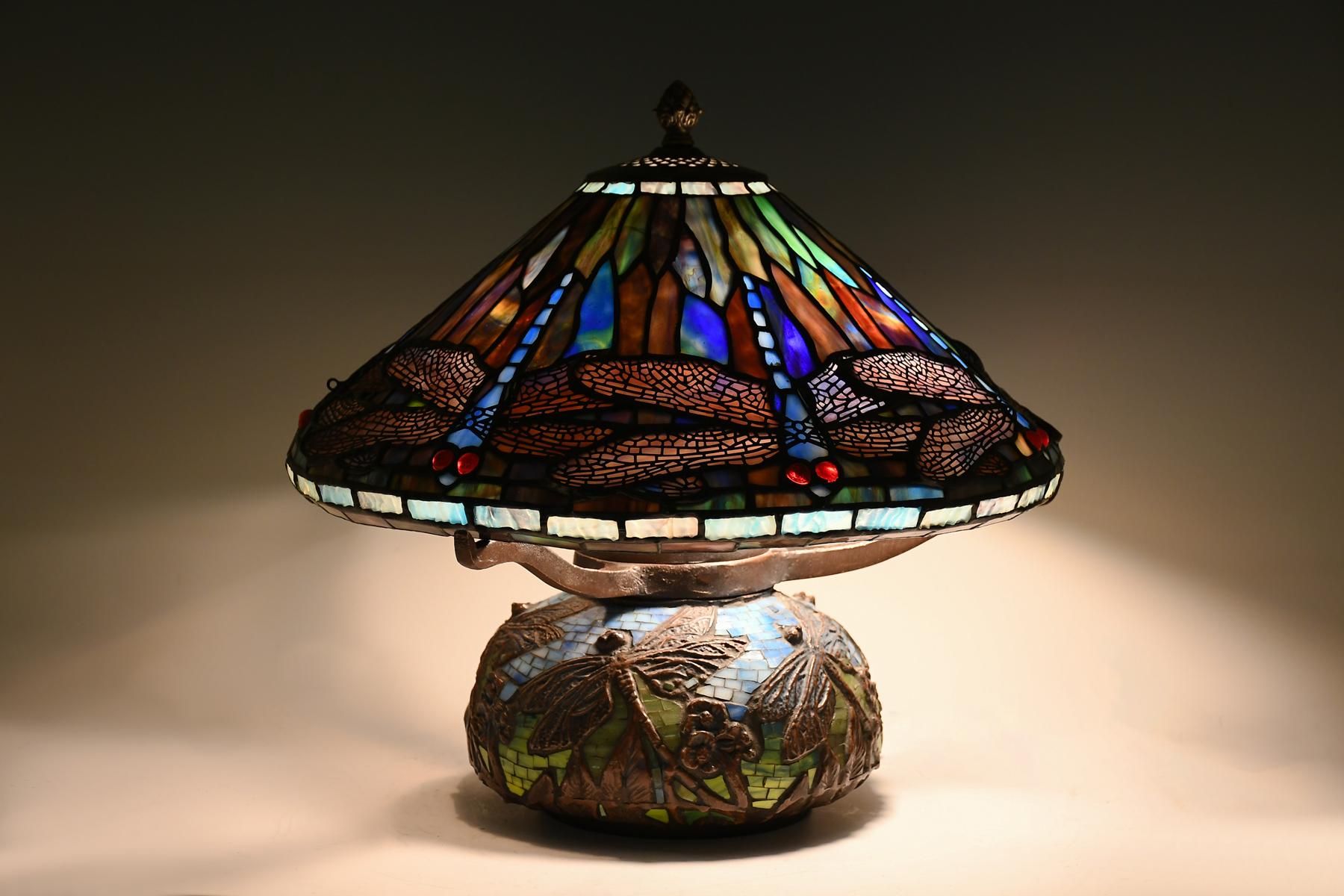 TIFFANY STYLE STAINED GLASS DRAGONFLY 36a92a