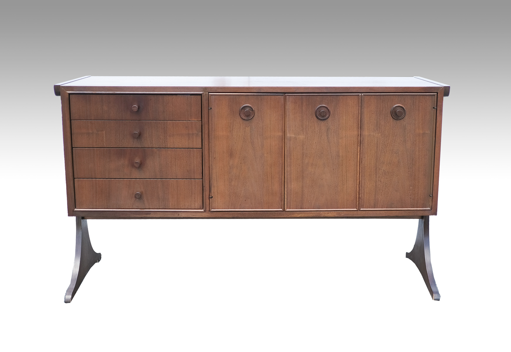 DANISH CARLO JENSEN TEAK SIDEBOARD  36a93b