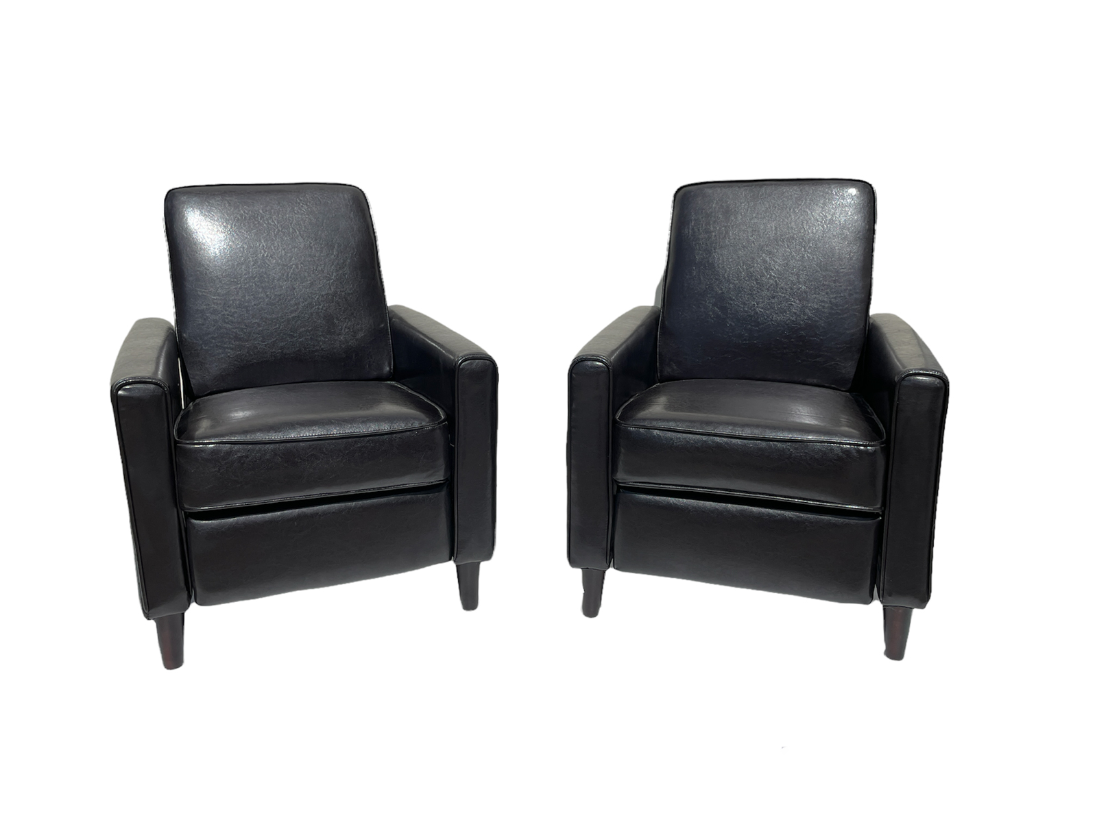 2 PC MODERN RECLINING LOUNGE CHAIRS  36a943