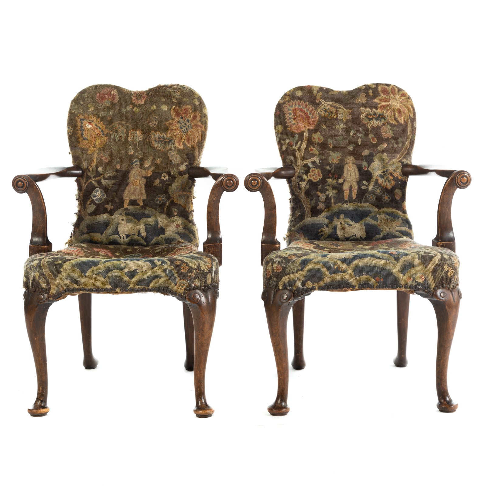 A PAIR OF DUTCH QUEEN ANNE STYLE