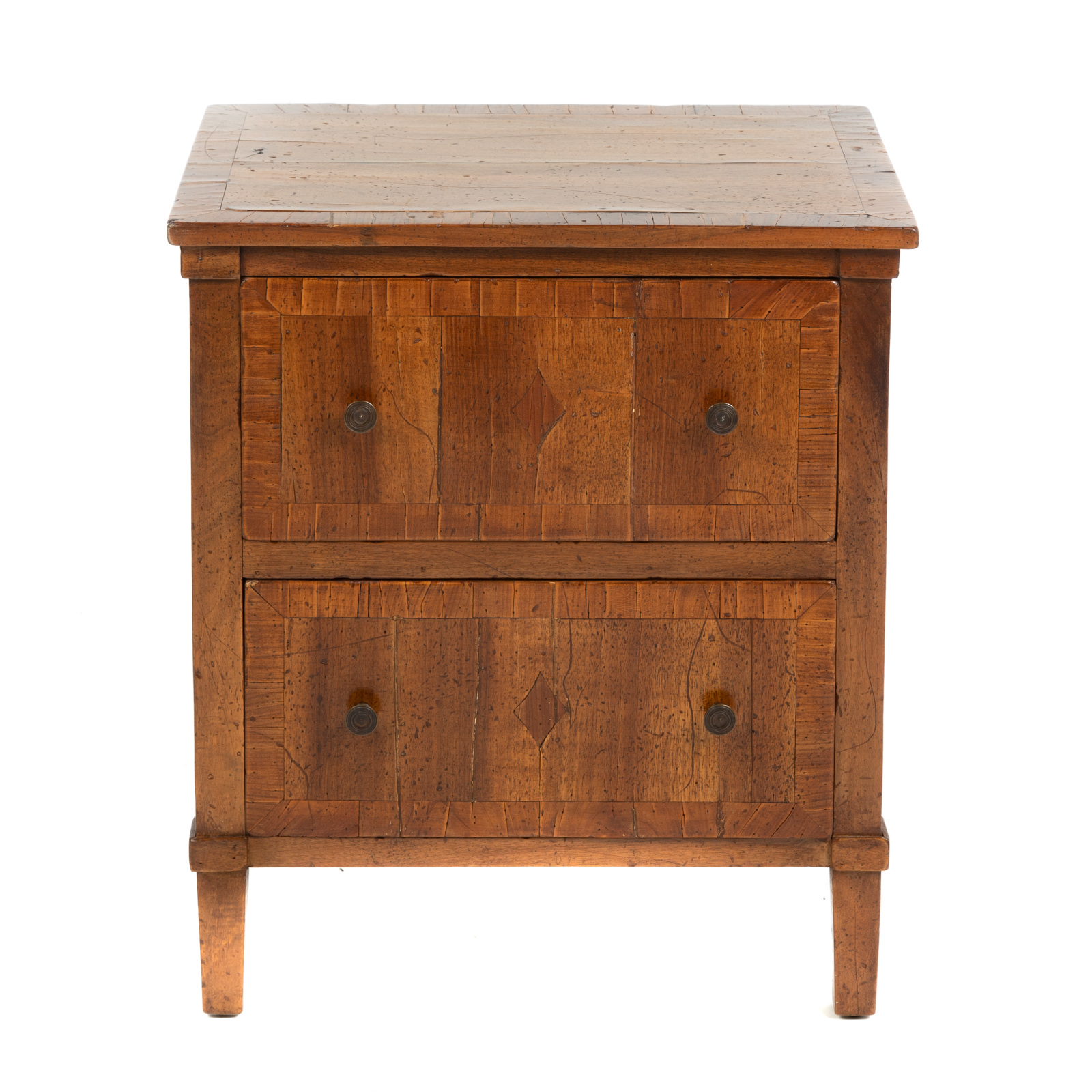 BURLED WOOD DIMINUTIVE CHEST Late 36a9ee