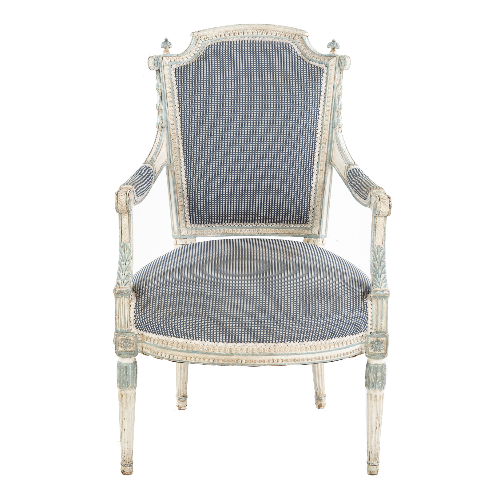 LOUIS XVI PAINTED WOOD FAUTEUIL 36a9e8