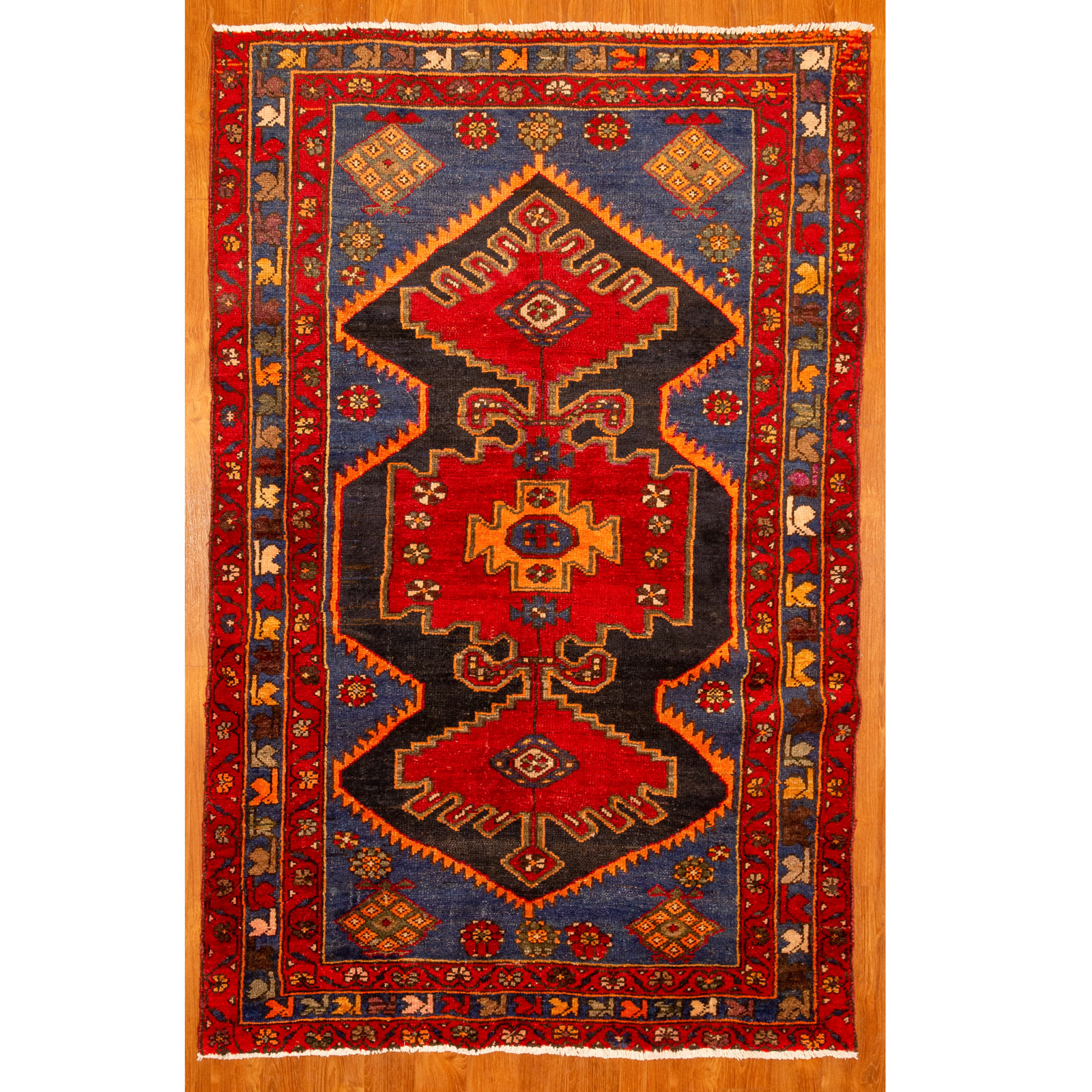 HAMADAN RUG, PERSIA, 4 X 6.7 Fourth