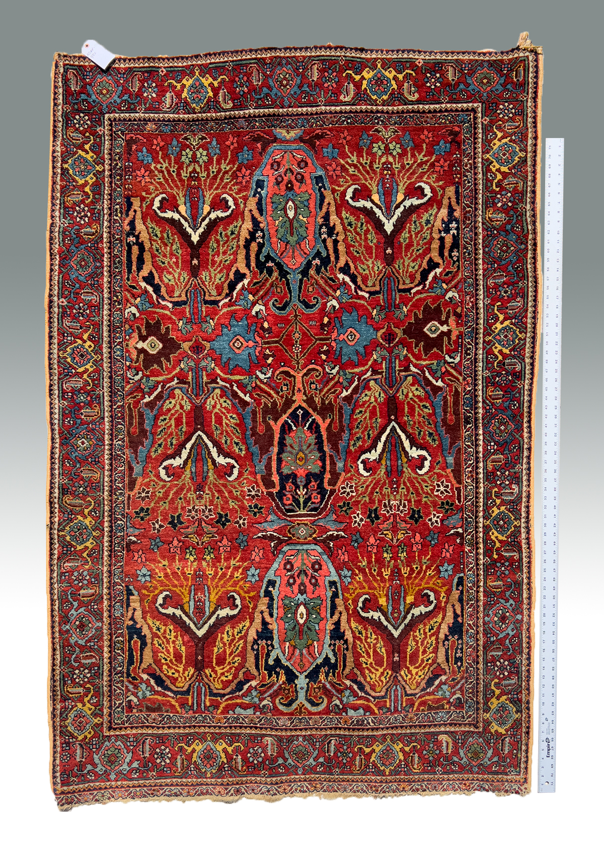 ANTIQUE PERSIAN HAND KNOTTED WOOL