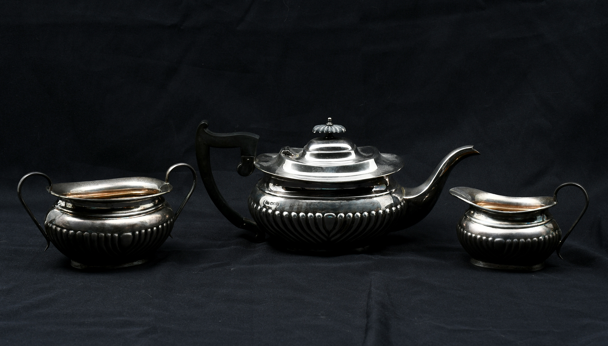 3 PC EARLY 20TH C ENGLISH STERLING 36ab2c