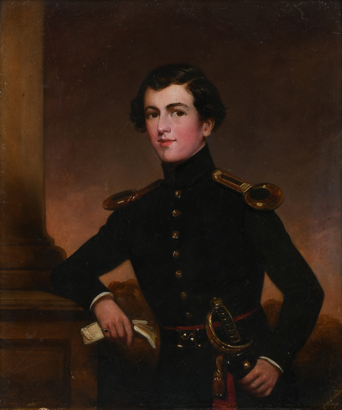MILITARY PORTRAIT PAINTING OF A