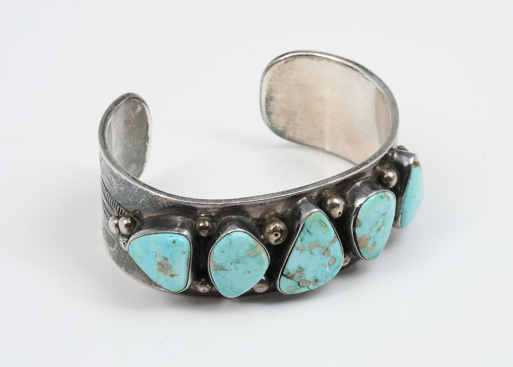 SIGNED NATIVE AMERICAN TURQUOISE 36ab8e