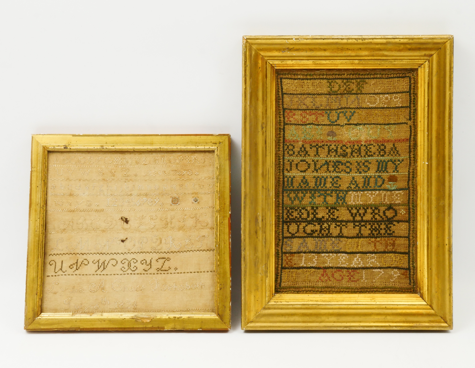 2 EARLY DATED SAMPLERS: Comprising;